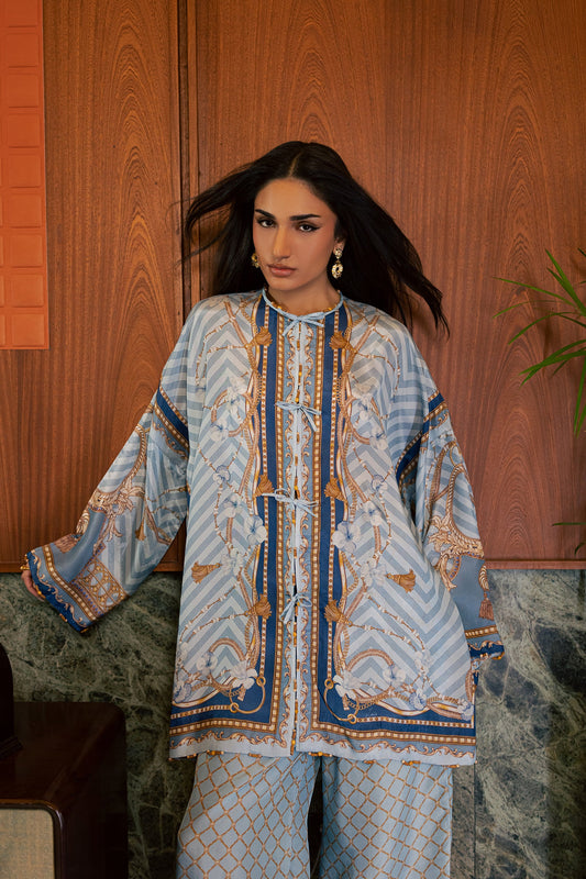 Zaha NIA (ZRW-21880) Silk Fall '26 Pret stitched Pakistani designer outfit look 2