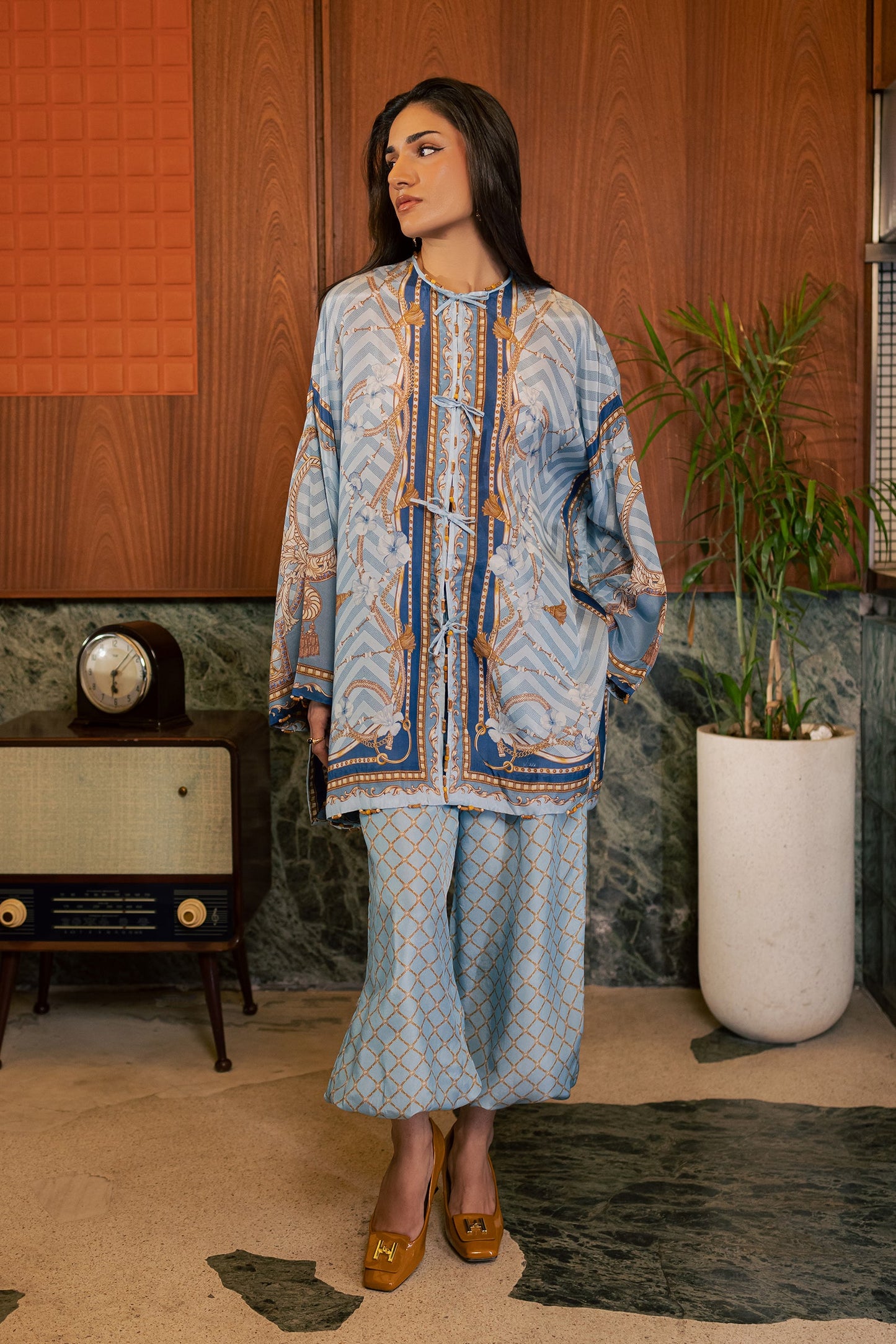 Zaha NIA (ZRW-21880) Silk Fall '26 Pret Pakistani designer outfit look 1