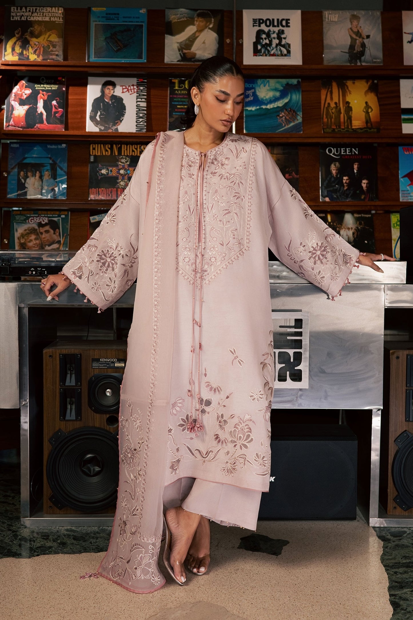 Zaha ROSEAU (ZRW-21698) Silk Fall '26 Pret Pakistani designer outfit look 1