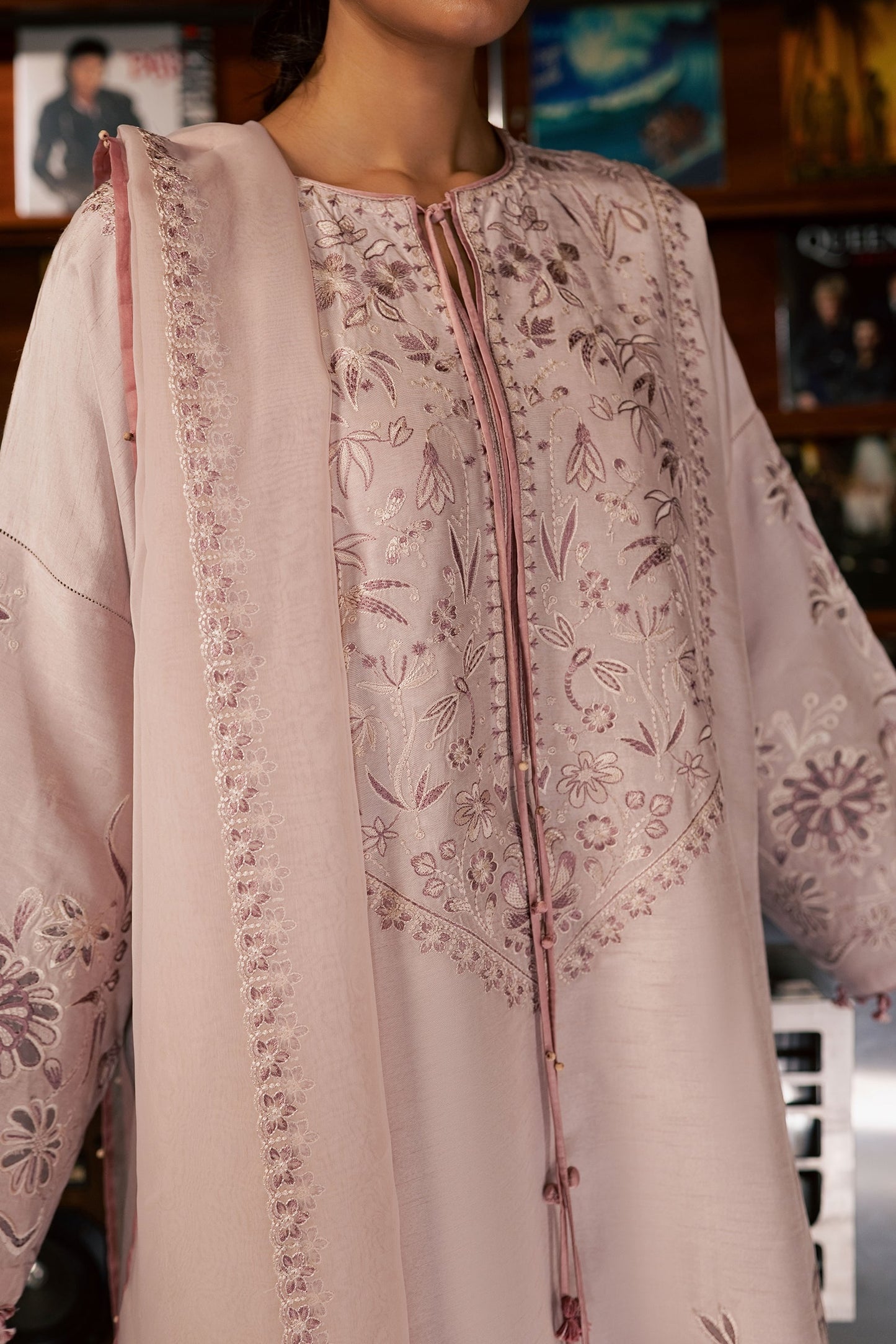 Zaha ROSEAU (ZRW-21698) Silk Fall '26 Pret Pakistani designer outfit look 3