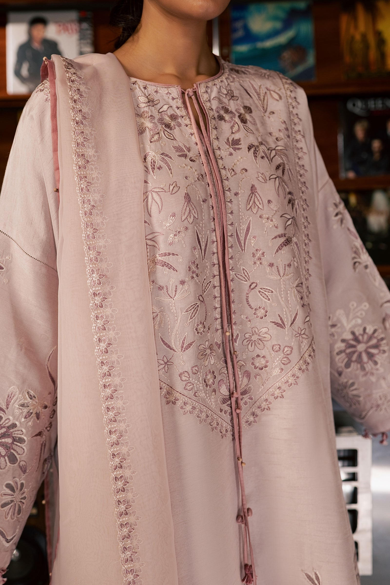 Zaha ROSEAU (ZRW-21698) Silk Fall '26 Pret Pakistani designer outfit look 3
