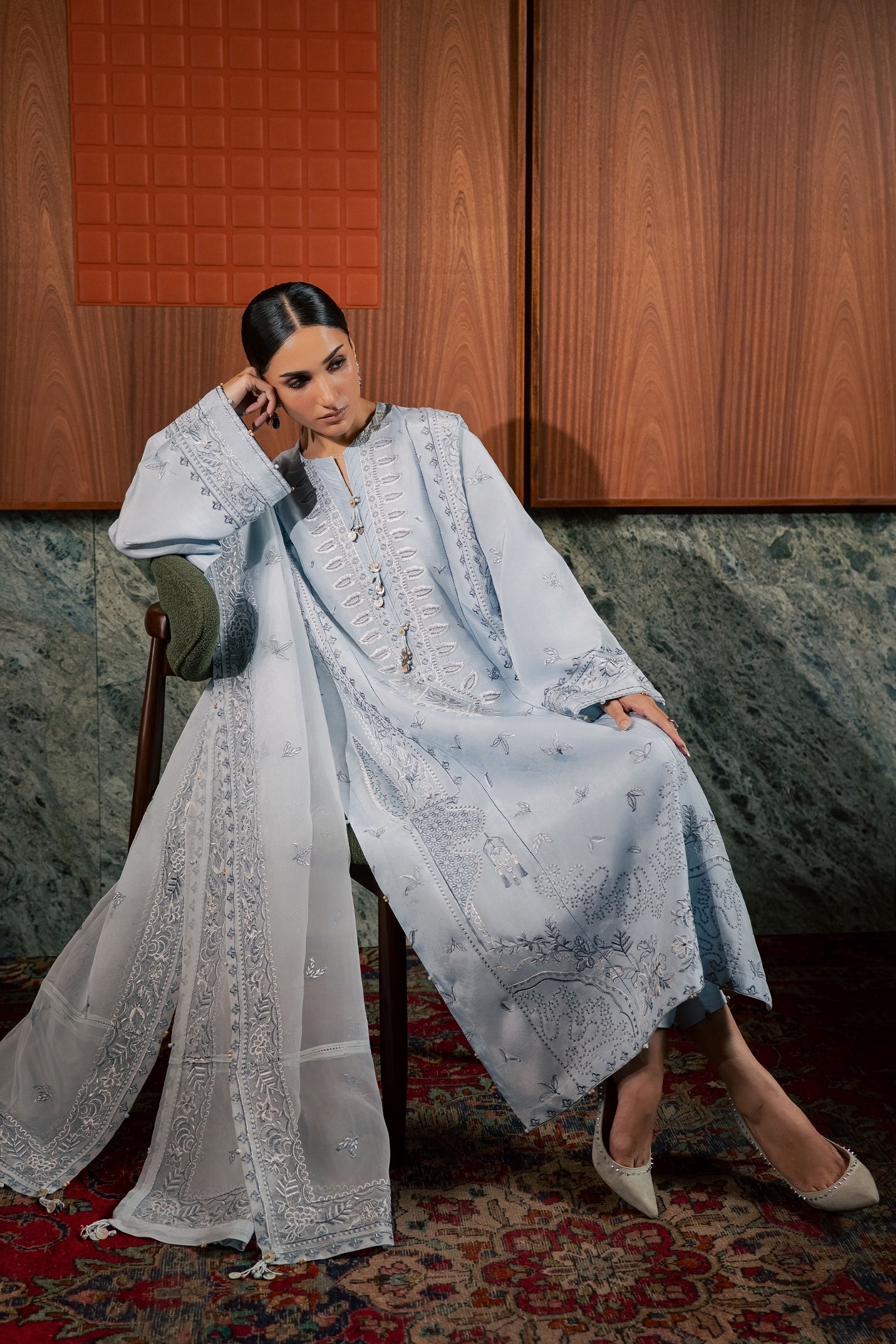 Zaha ÉLÉA (ZRW-21701) Silk Fall '26 Pret Pakistani designer outfit look 3