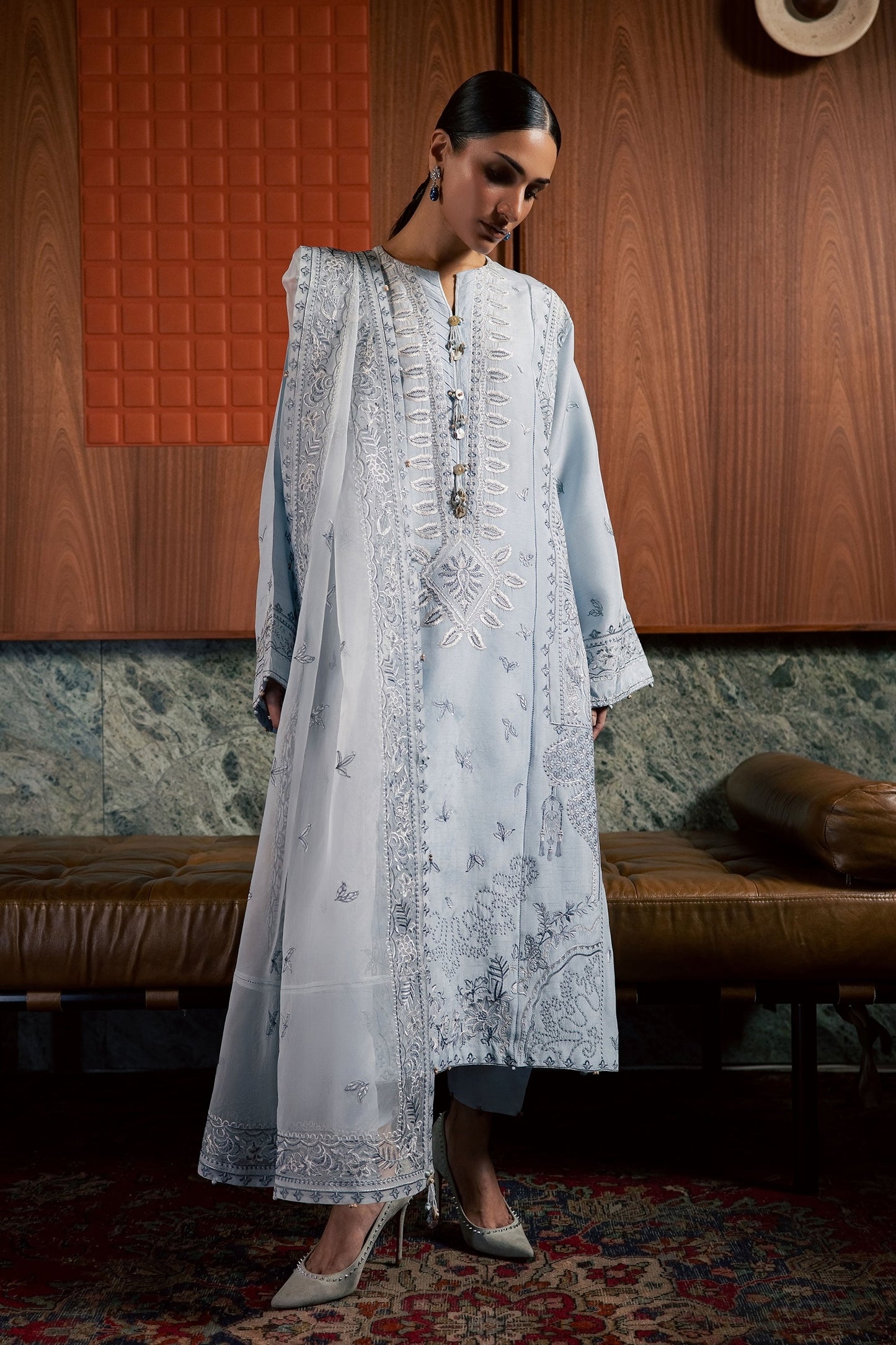 Zaha ÉLÉA (ZRW-21701) Silk Fall '26 Pret Pakistani designer outfit look 1