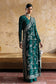 Suffuse Amarien teal Pakistani wedding dress full-length front view