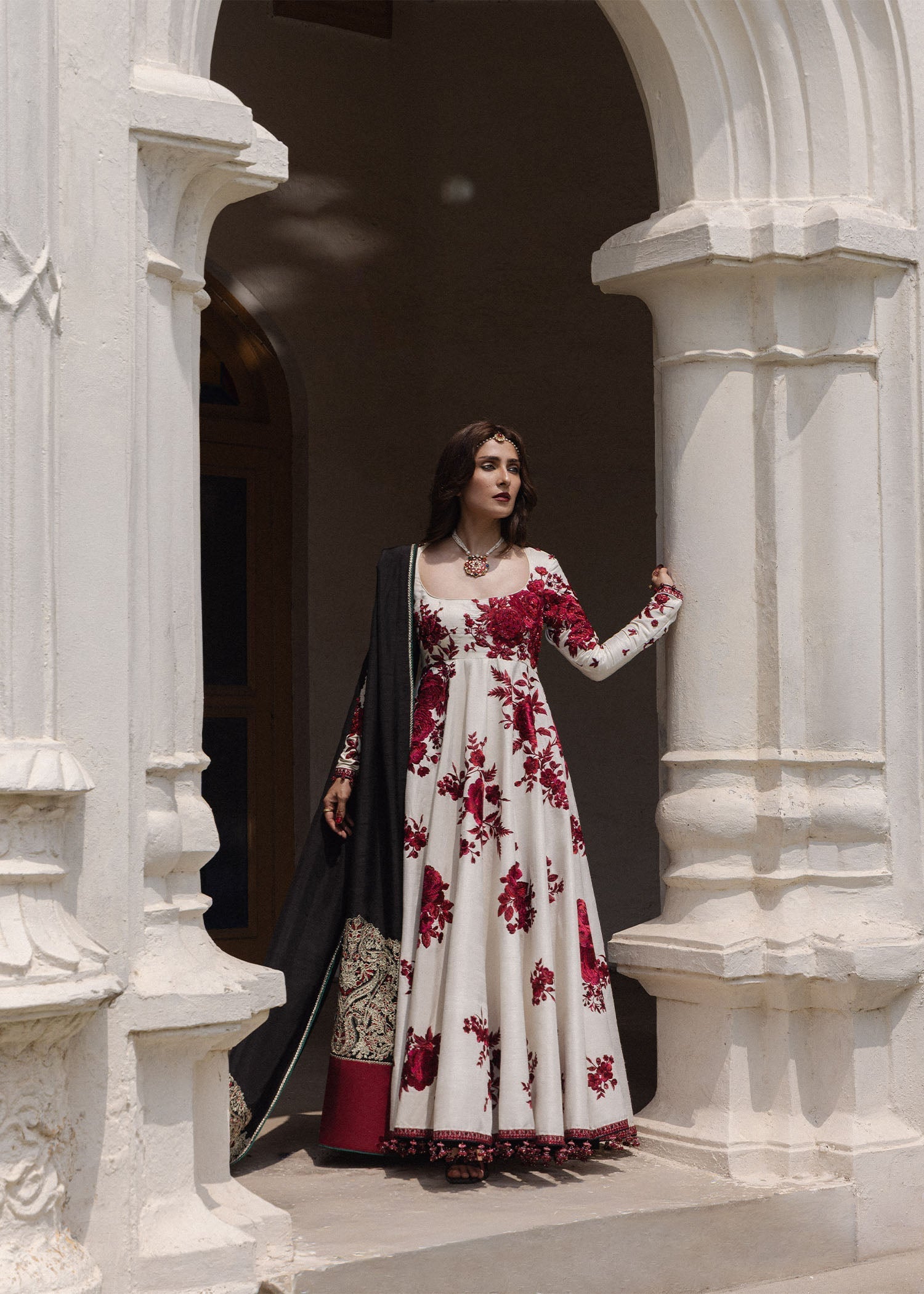 Hussain Rehar Gulnar The Doll House Festive Unstitched '26 Pakistani designer outfit look 1