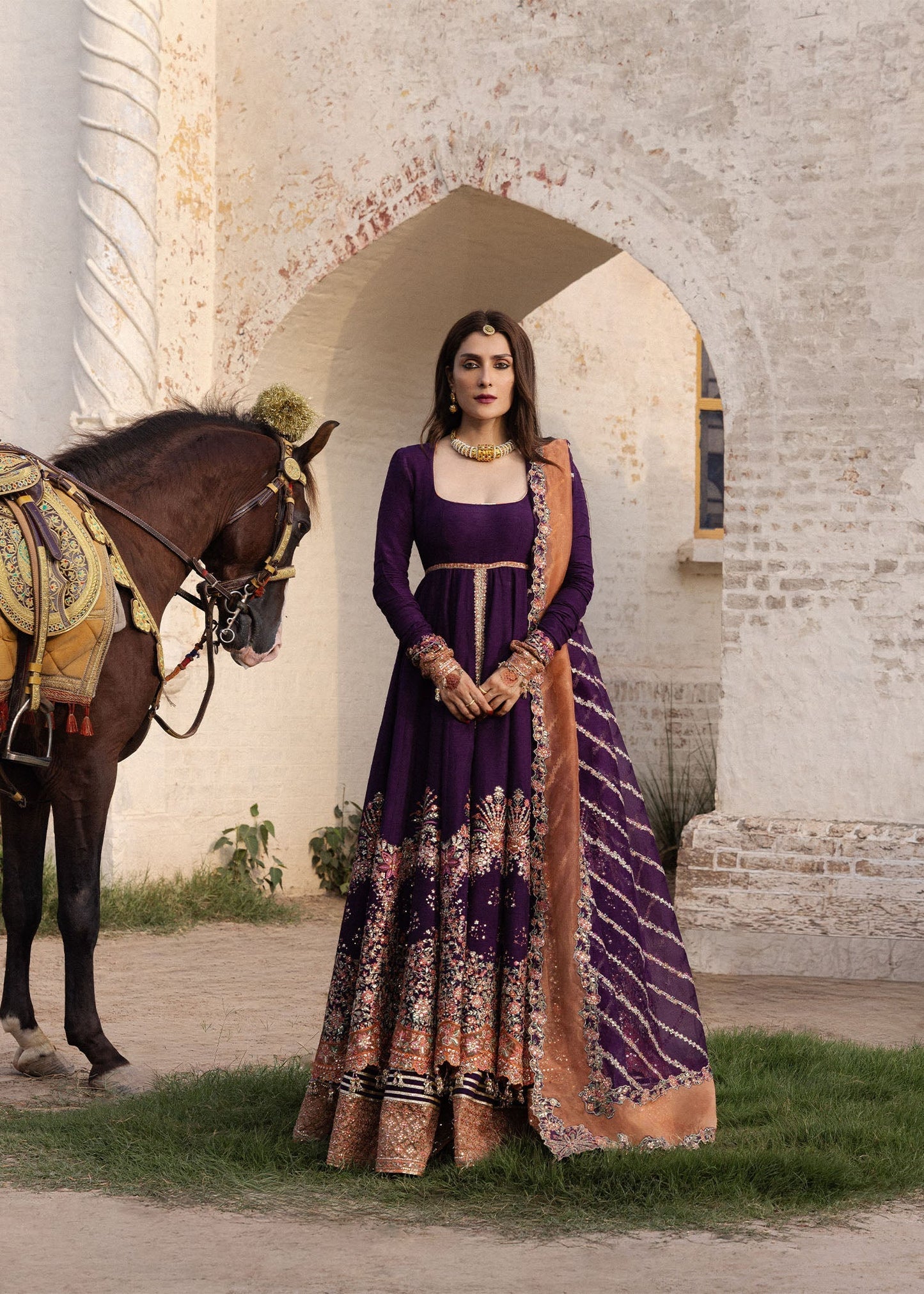 Hussain Rehar Shabnam The Doll House Festive Unstitched '26 Pakistani designer outfit look 2