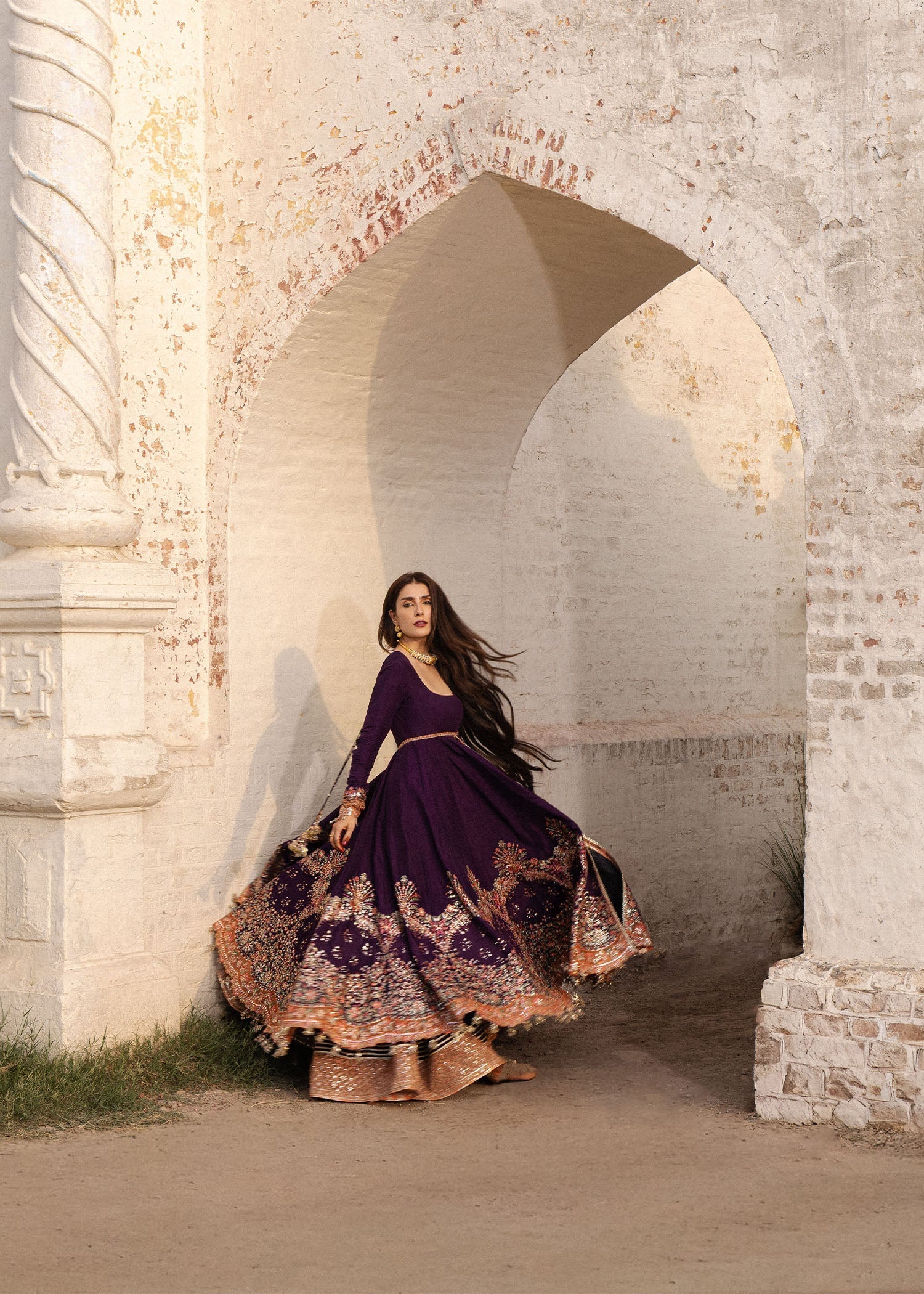Hussain Rehar Shabnam The Doll House Festive Unstitched '26 Pakistani designer outfit look 4