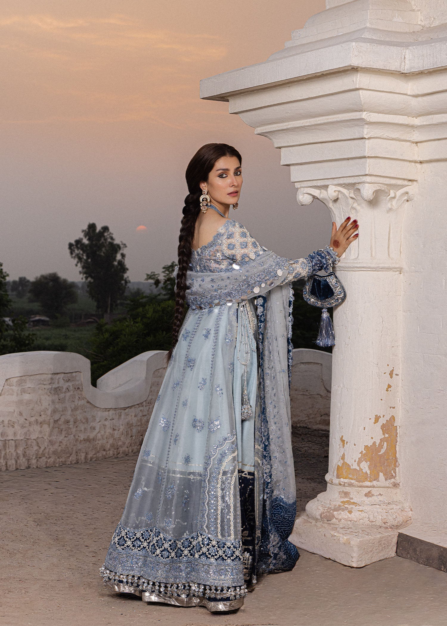 Hussain Rehar Mehtab The Doll House Festive Unstitched '26 Pakistani designer outfit look 3