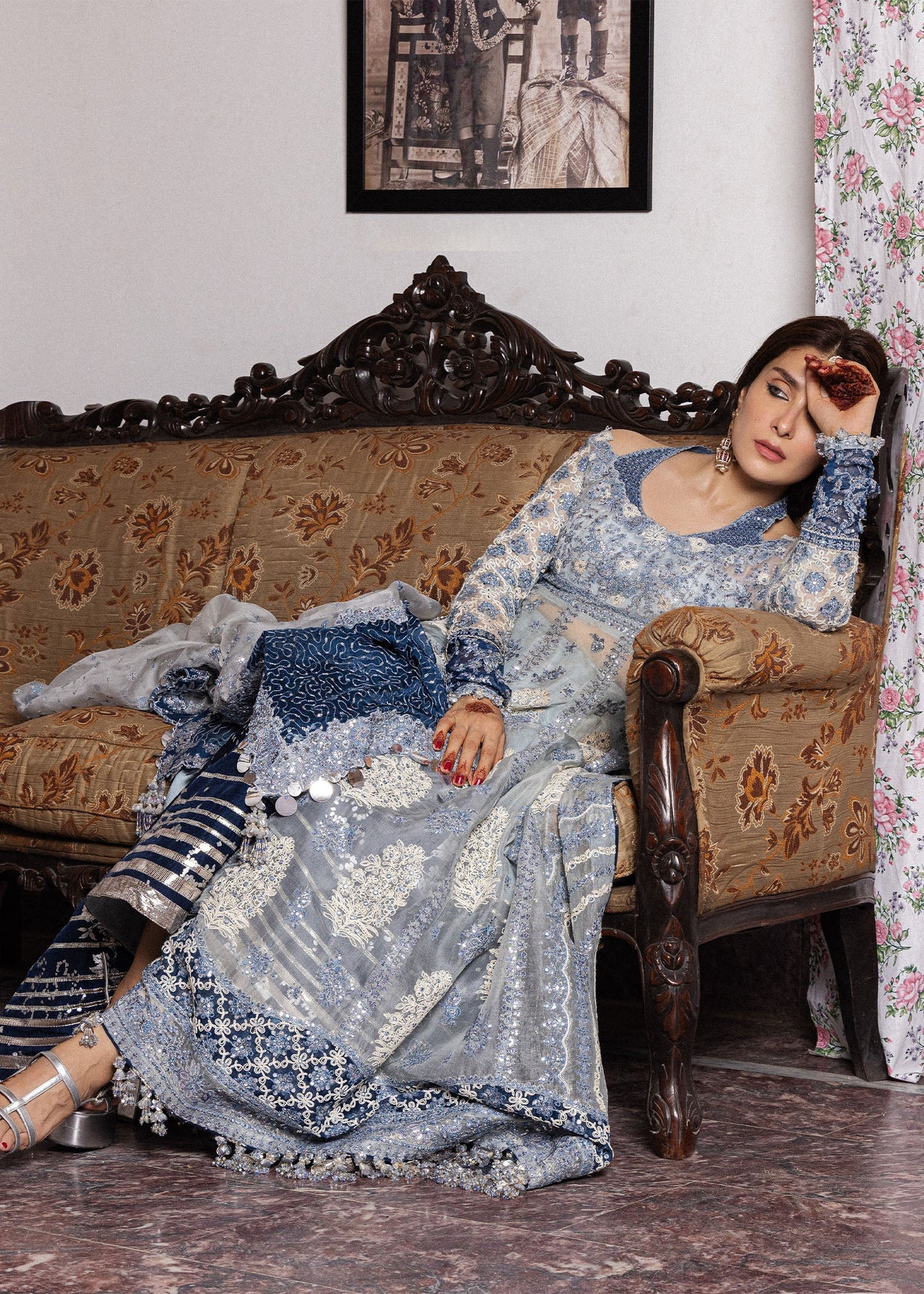Hussain Rehar Mehtab The Doll House Festive Unstitched '26 Pakistani designer outfit look 5