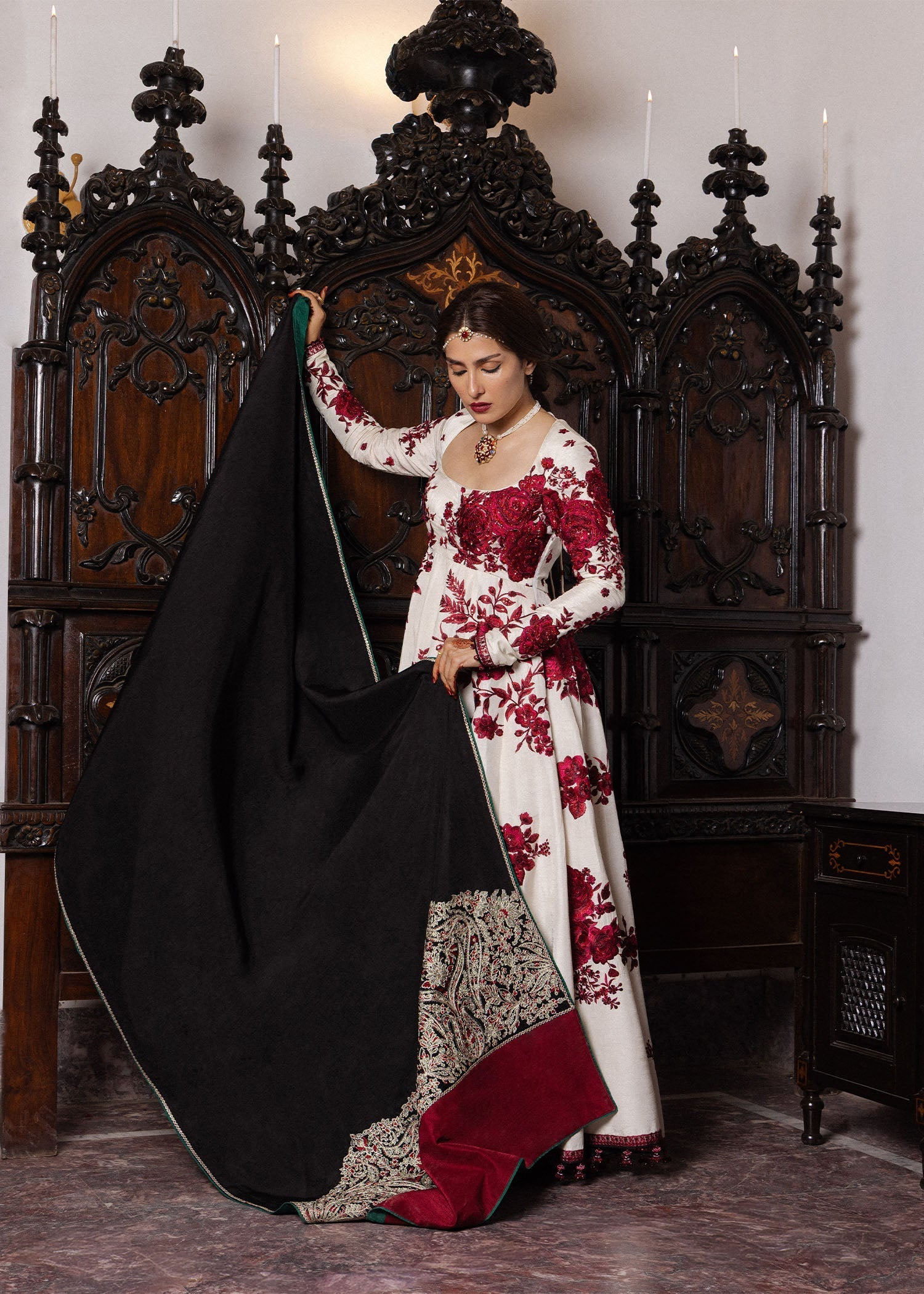 Hussain Rehar Gulnar The Doll House Festive Unstitched '26 Pakistani designer outfit look 3