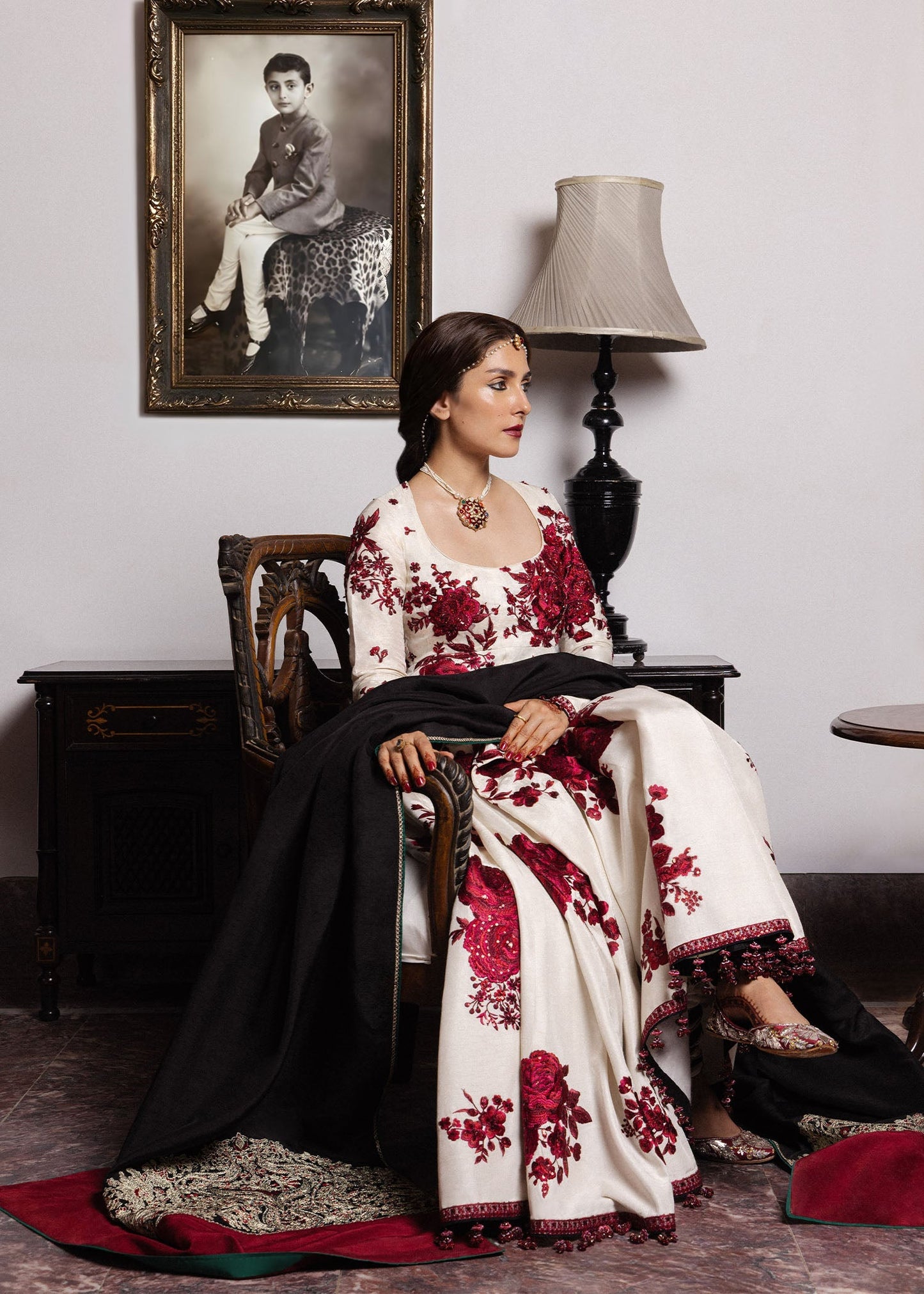 Hussain Rehar Gulnar The Doll House Festive Unstitched '26 Pakistani designer outfit look 6