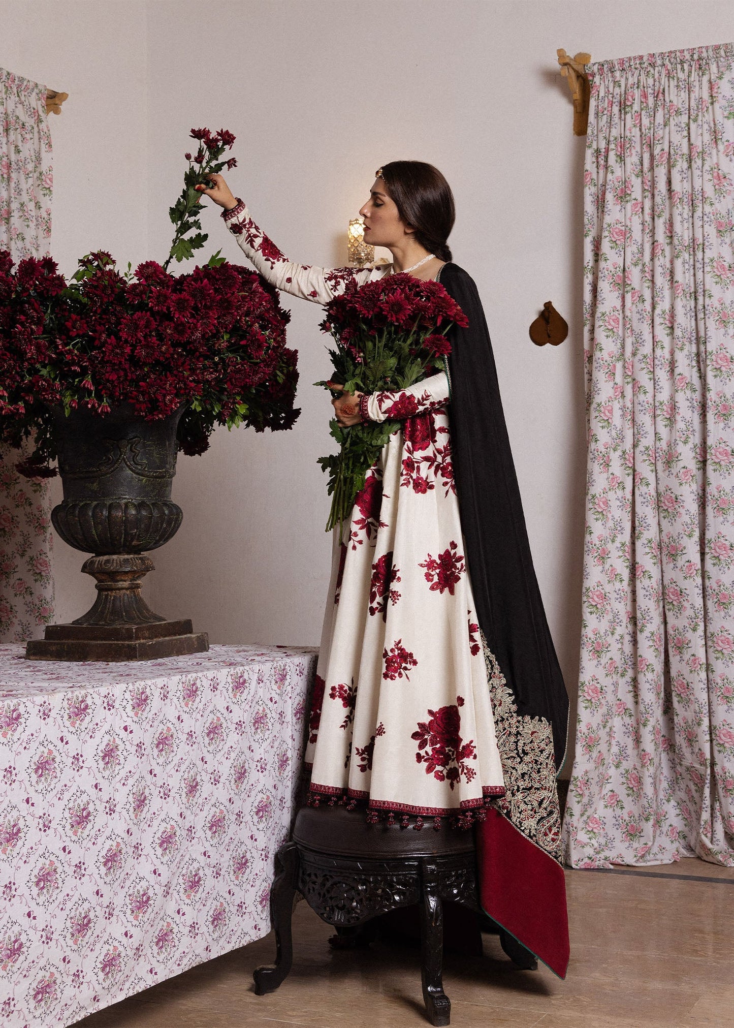 Hussain Rehar Gulnar The Doll House Festive Unstitched '26 Pakistani designer outfit look 7