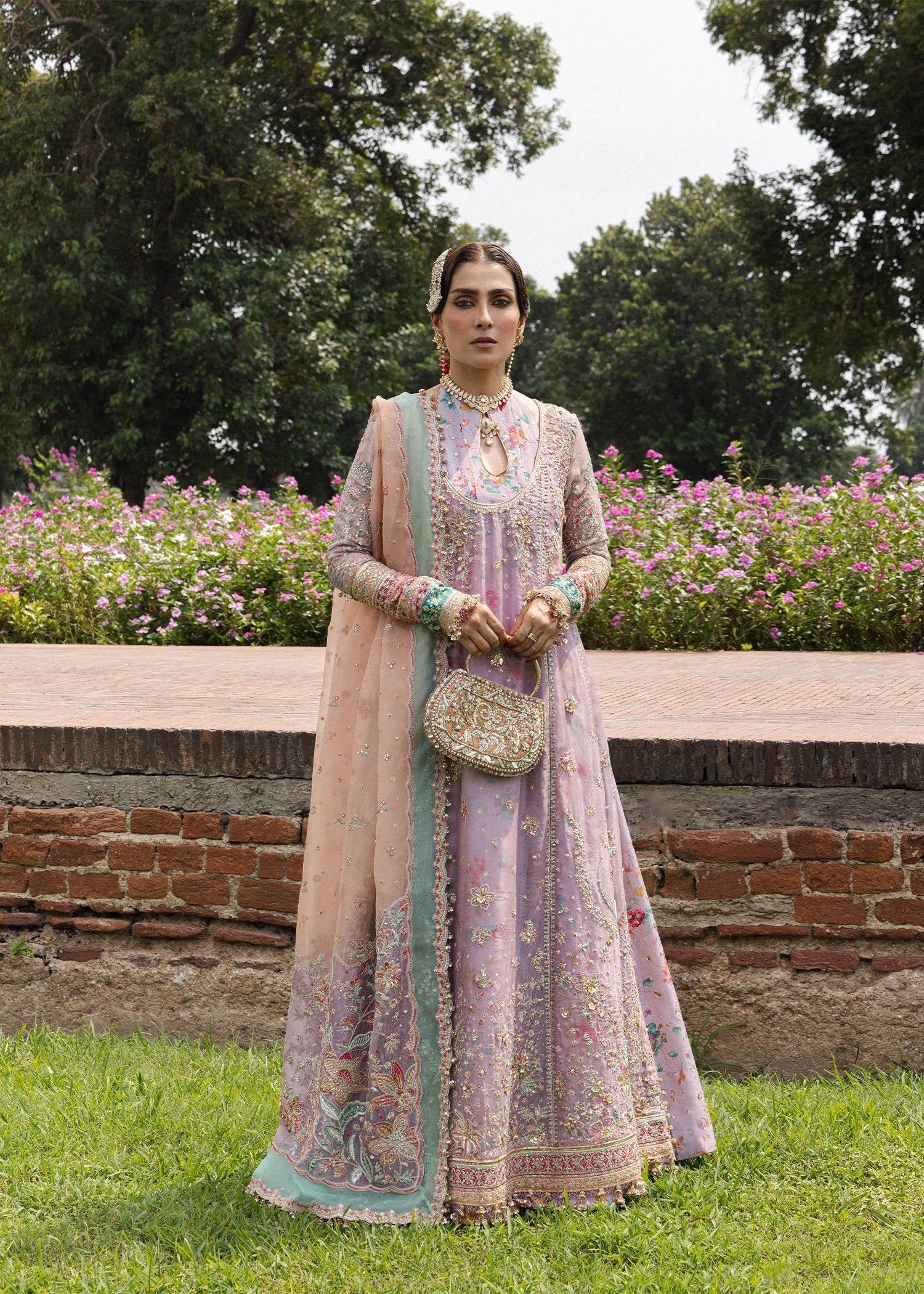 Hussain Rehar Gulrang The Doll House Festive Unstitched '26 Pakistani designer outfit look 1