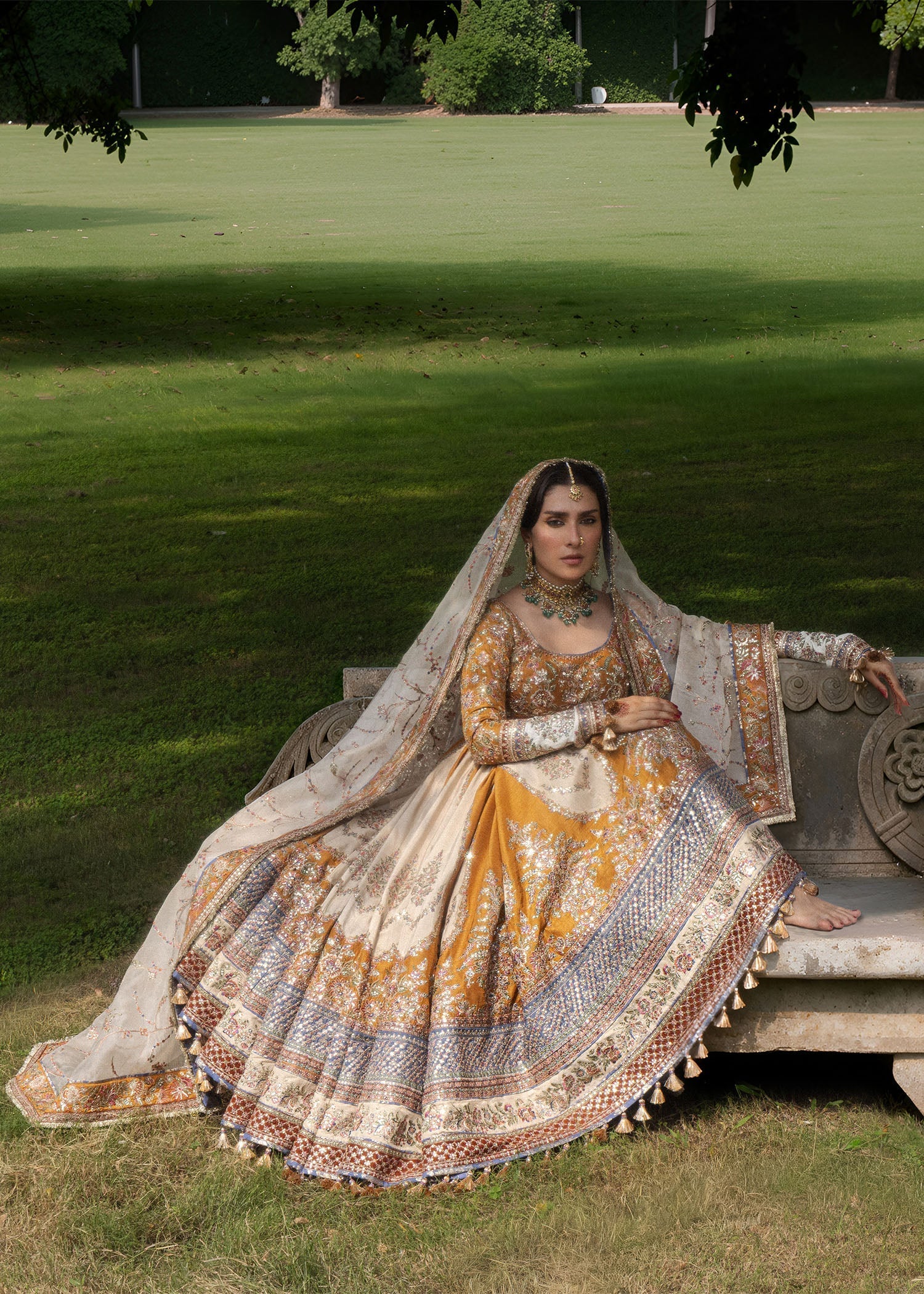 Hussain Rehar Mehru The Doll House Festive Unstitched '26 Pakistani designer outfit look 1