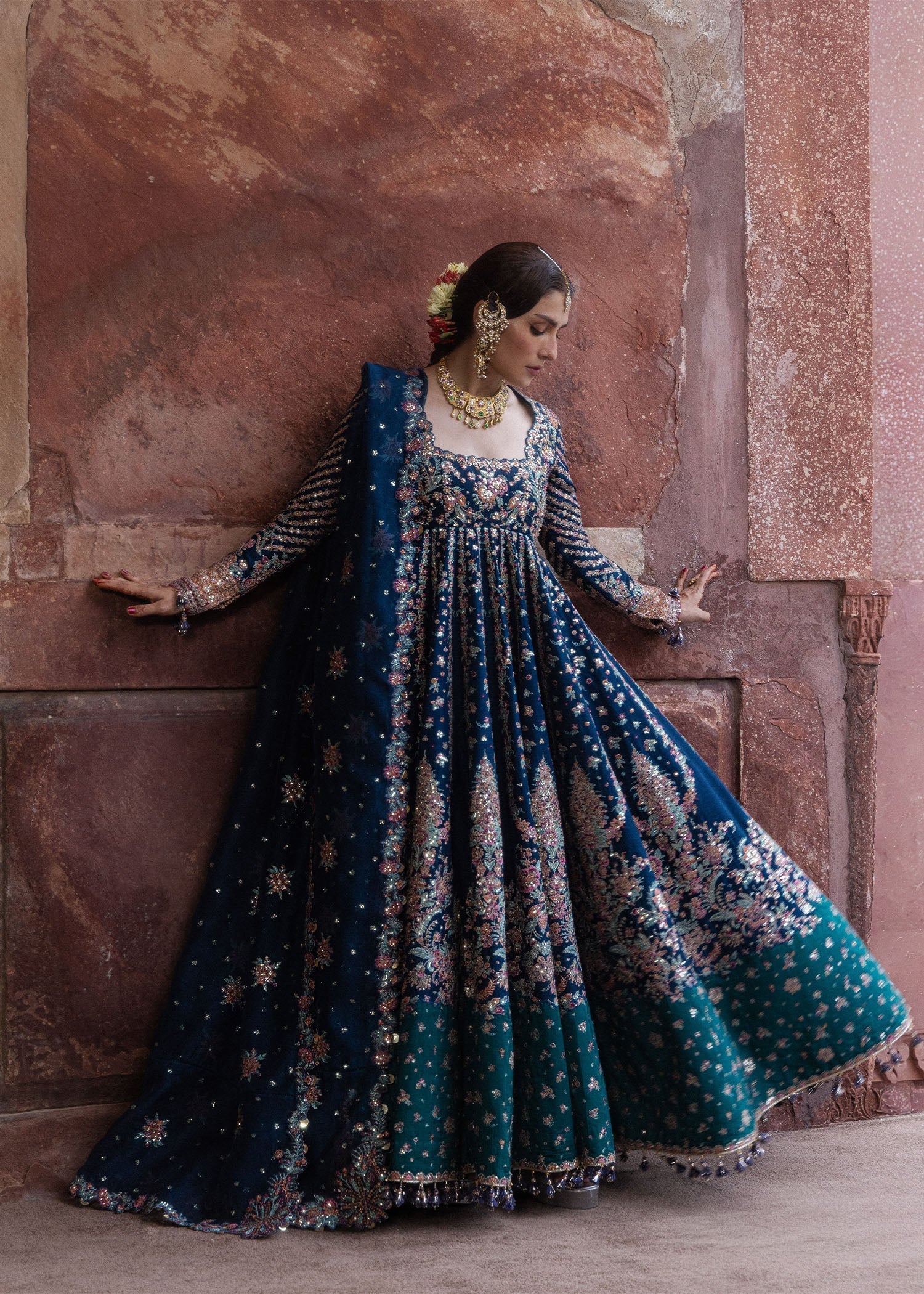 Hussain Rehar Dill Afroz The Doll House Festive Unstitched '26 Pakistani designer outfit look 1