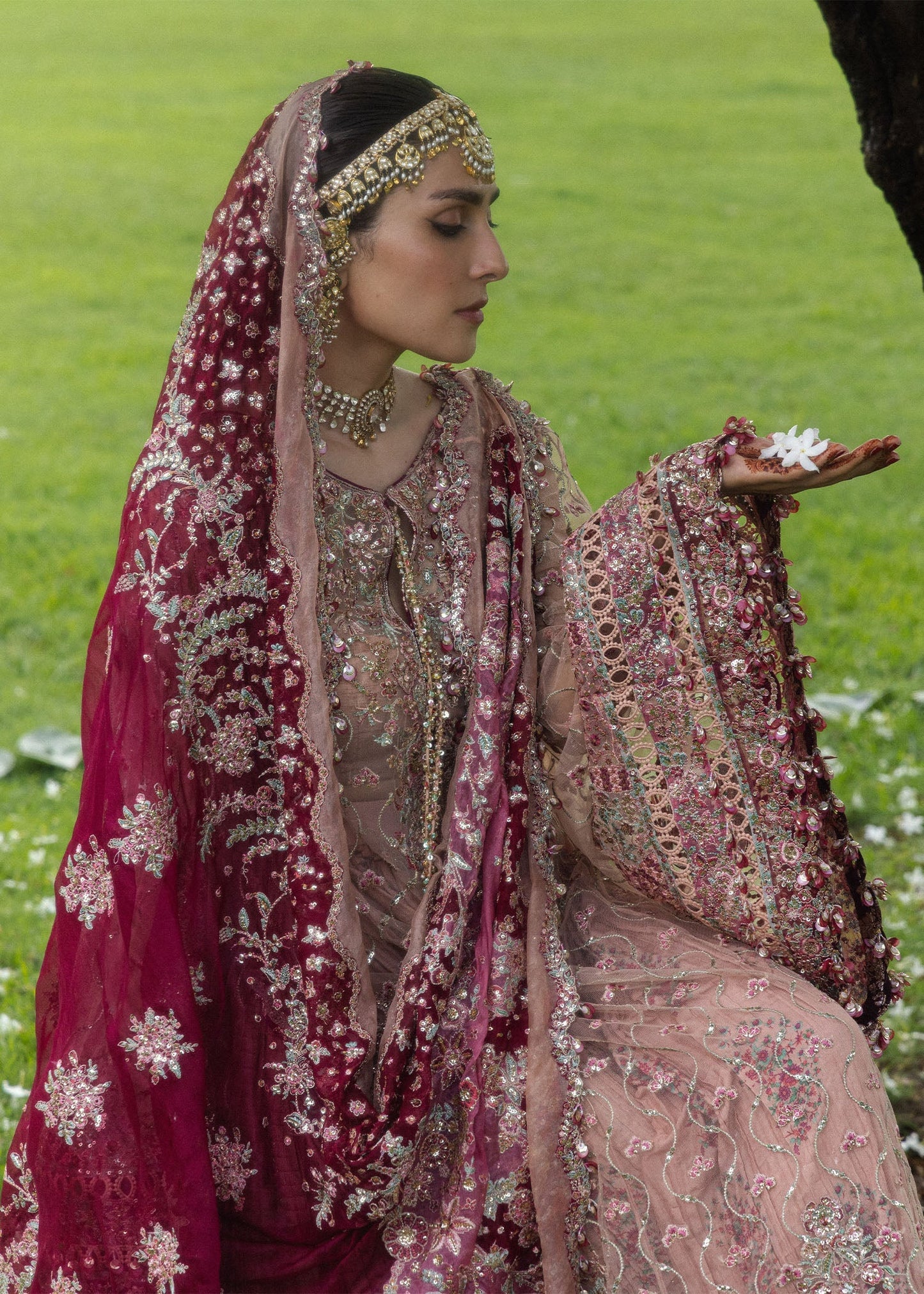 Hussain Rehar Gulrukh The Doll House Festive Unstitched '26 Pakistani designer outfit look 5