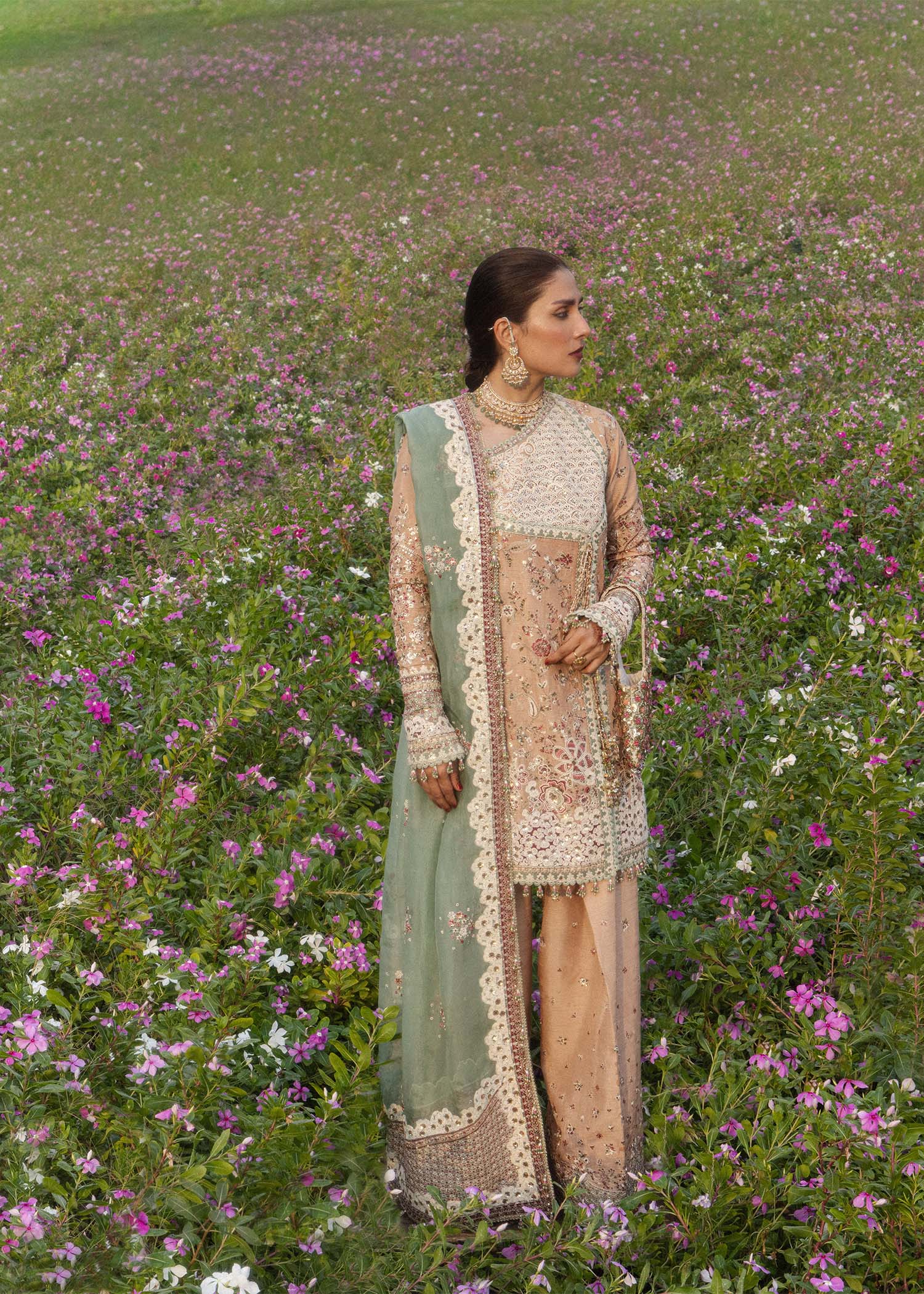 Hussain Rehar Gohar - Ara The Doll House Festive Unstitched '26 Pakistani designer outfit look 1
