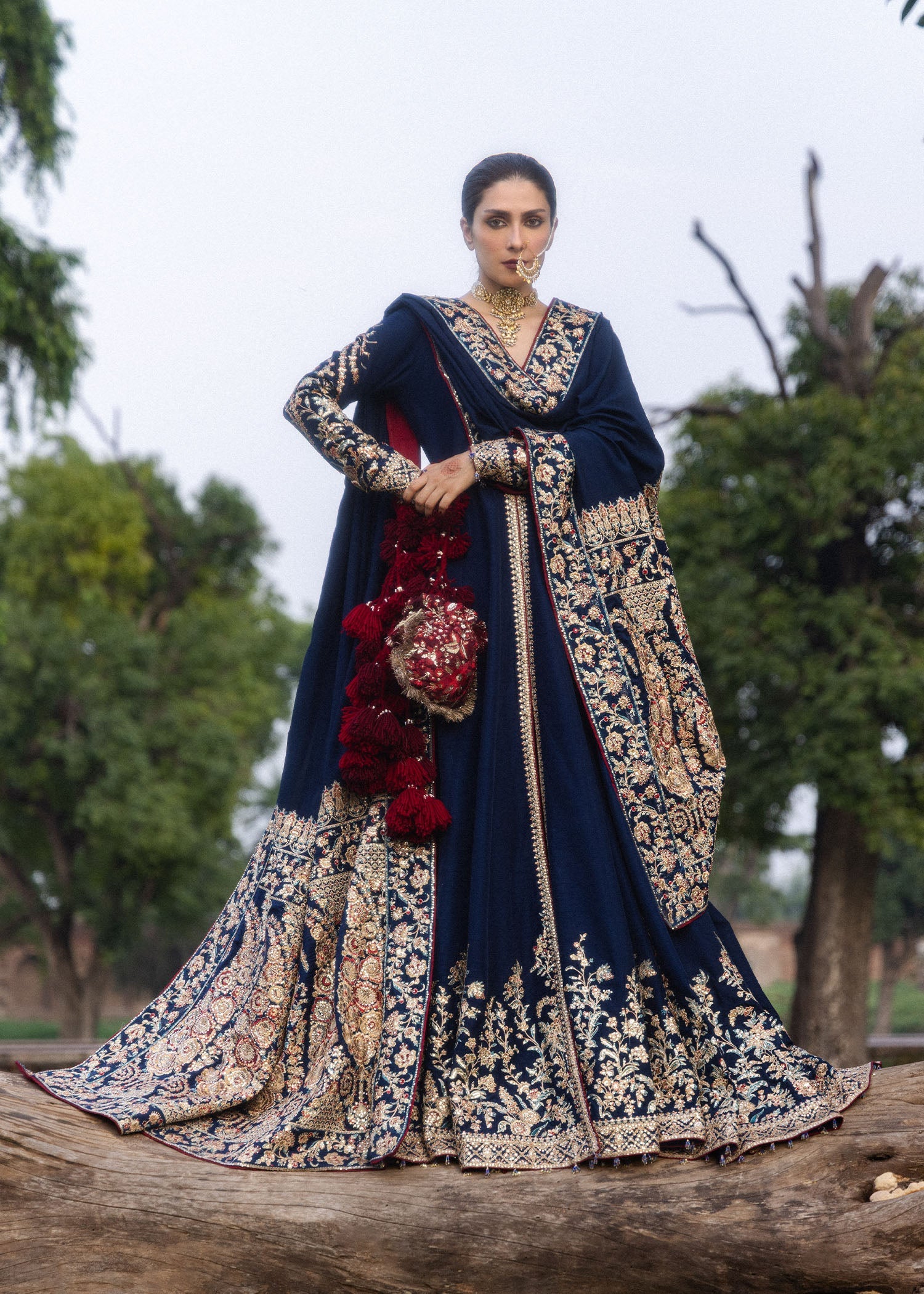 Hussain Rehar Neelum The Doll House Festive Unstitched '26 Pakistani designer outfit look 3
