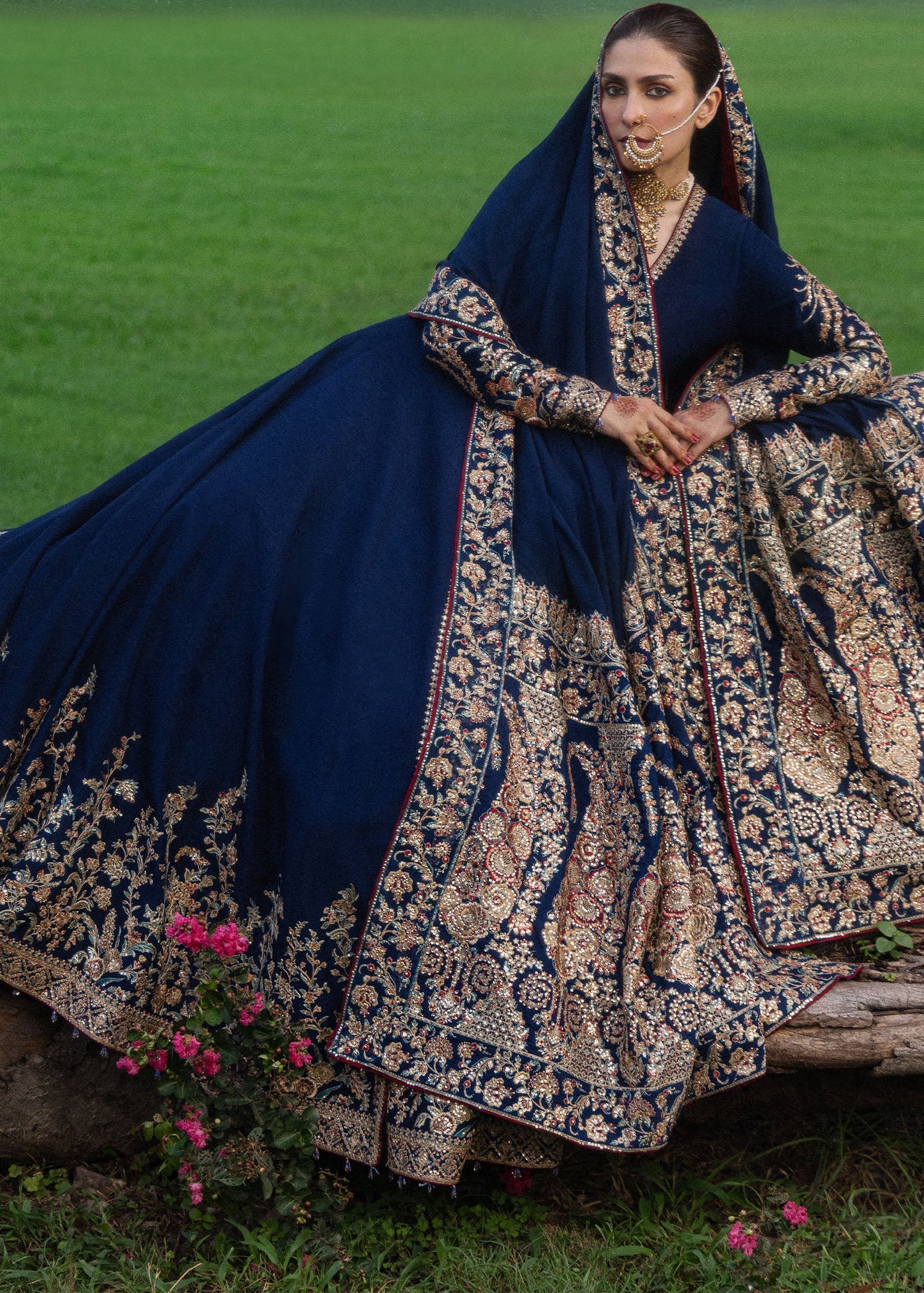 Hussain Rehar Neelum The Doll House Festive Unstitched '26 Pakistani designer outfit look 5