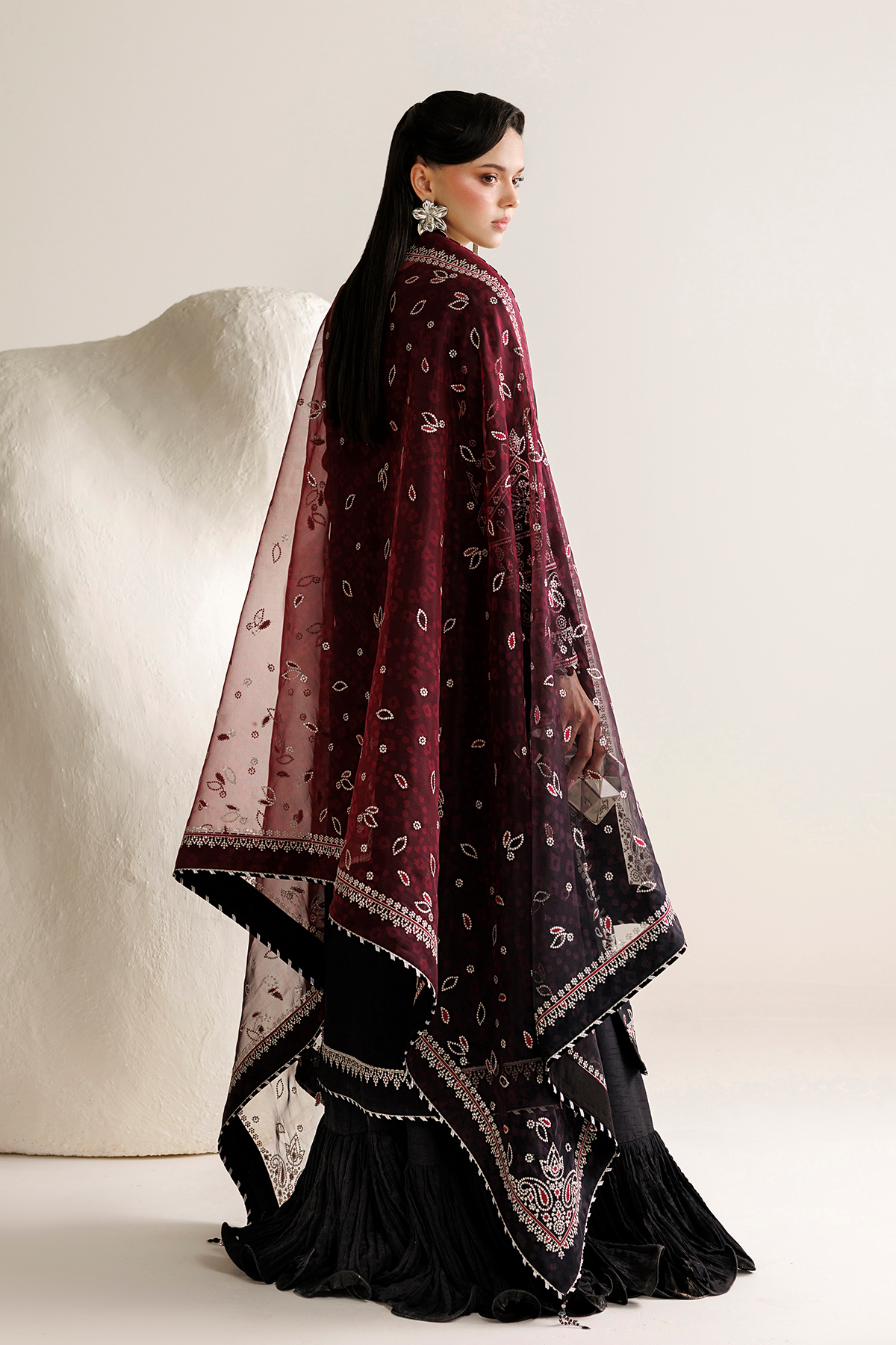 Jazmin EMBROIDERED RAW SILK UR-7091 Mirelle Luxury Formals '26 Pret Pakistani designer outfit look 7