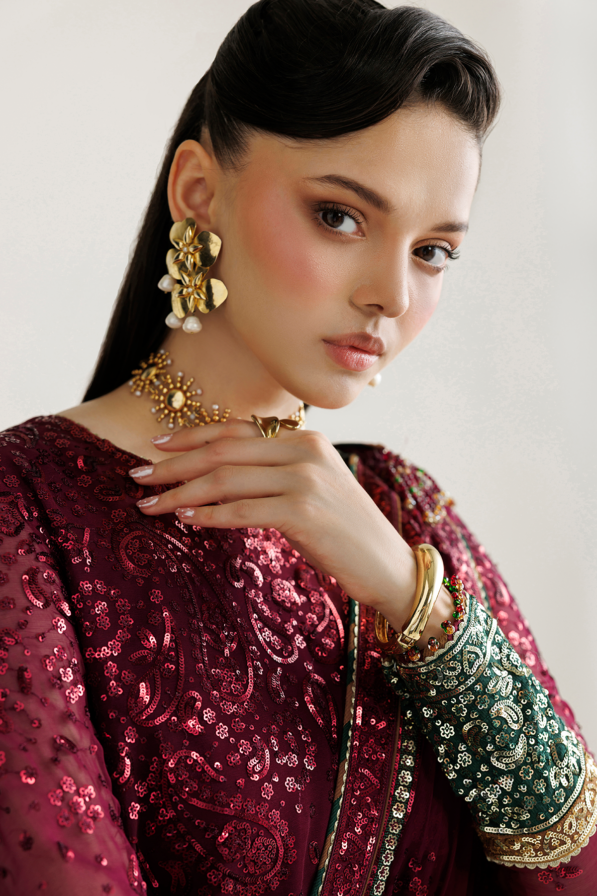 Jazmin EMBROIDERED CHIFFON UC-3137 Mirelle Luxury Formals '26 Pret Pakistani designer outfit look 7