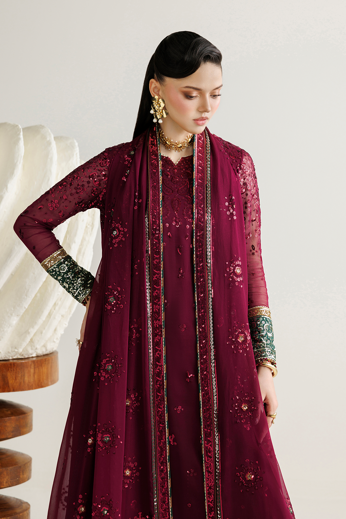 Jazmin EMBROIDERED CHIFFON UC-3137 Mirelle Luxury Formals '26 Pret Pakistani designer outfit look 10
