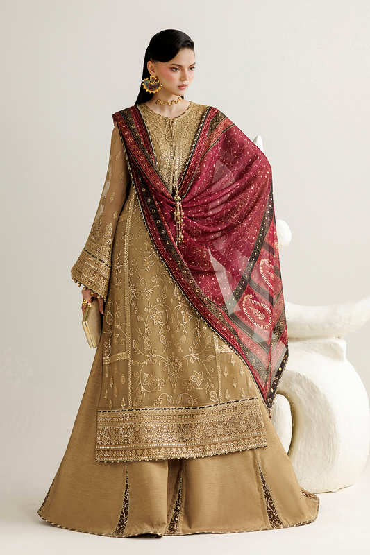 Jazmin EMBROIDERED CHIFFON UC-3136 Mirelle Luxury Formals '26 Pret stitched Pakistani designer outfit look 1