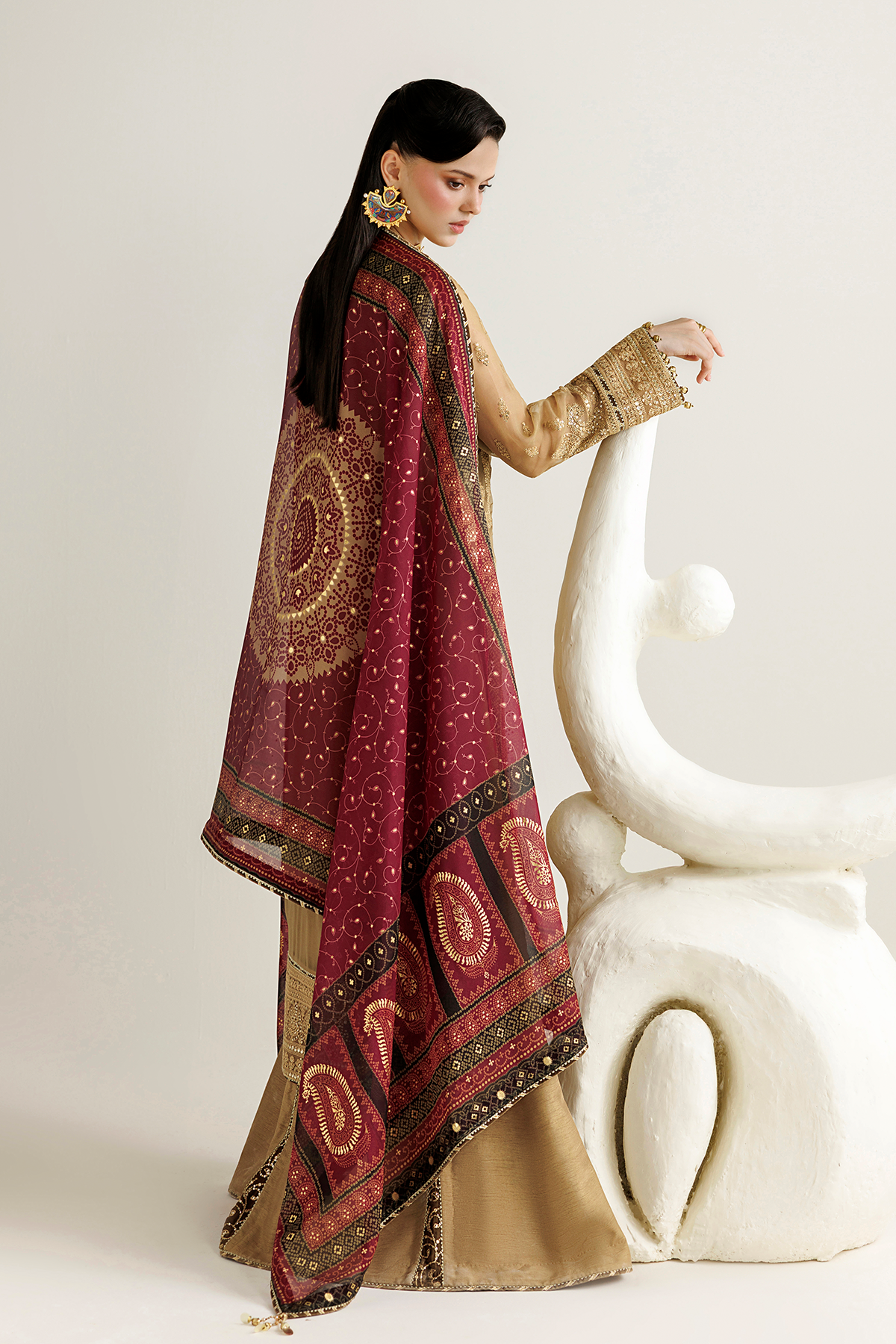 Jazmin EMBROIDERED CHIFFON UC-3136 Mirelle Luxury Formals '26 Pret Pakistani designer outfit look 5