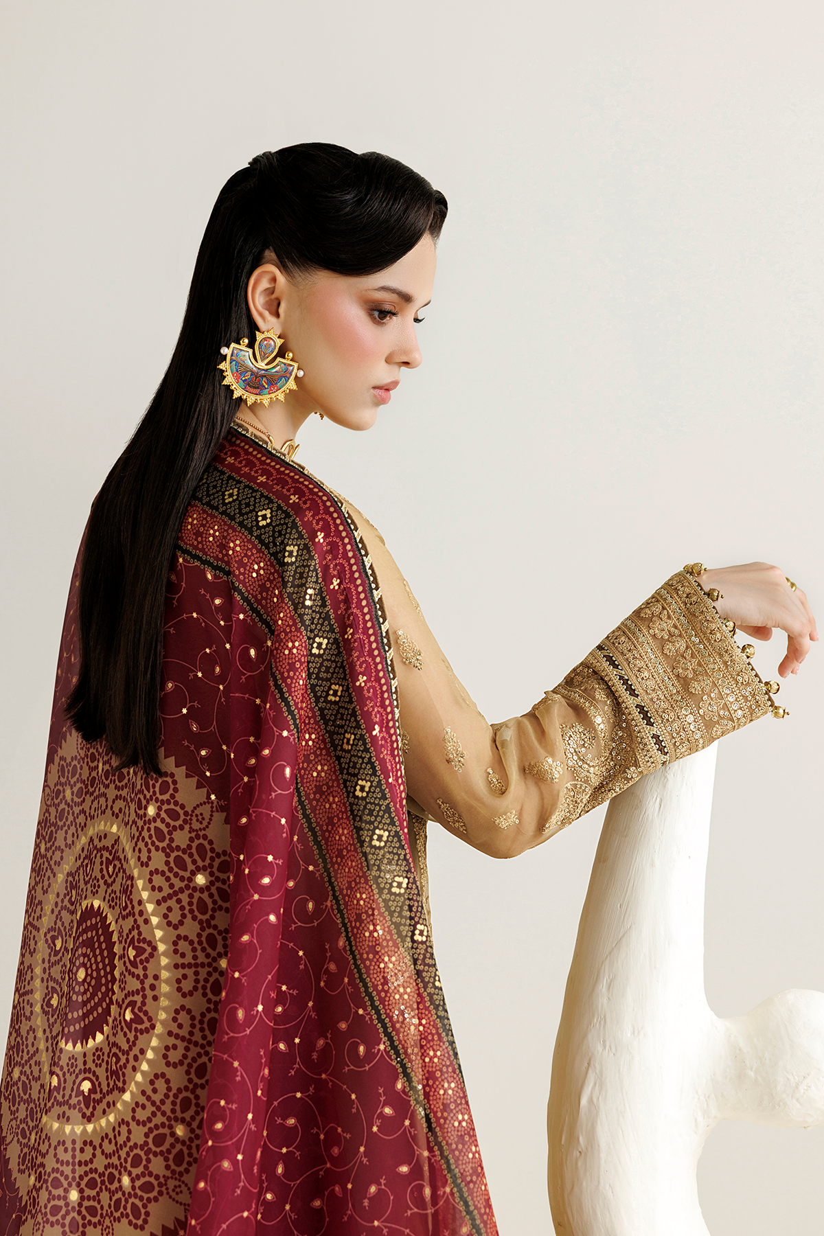 Jazmin EMBROIDERED CHIFFON UC-3136 Mirelle Luxury Formals '26 Pret Pakistani designer outfit look 10