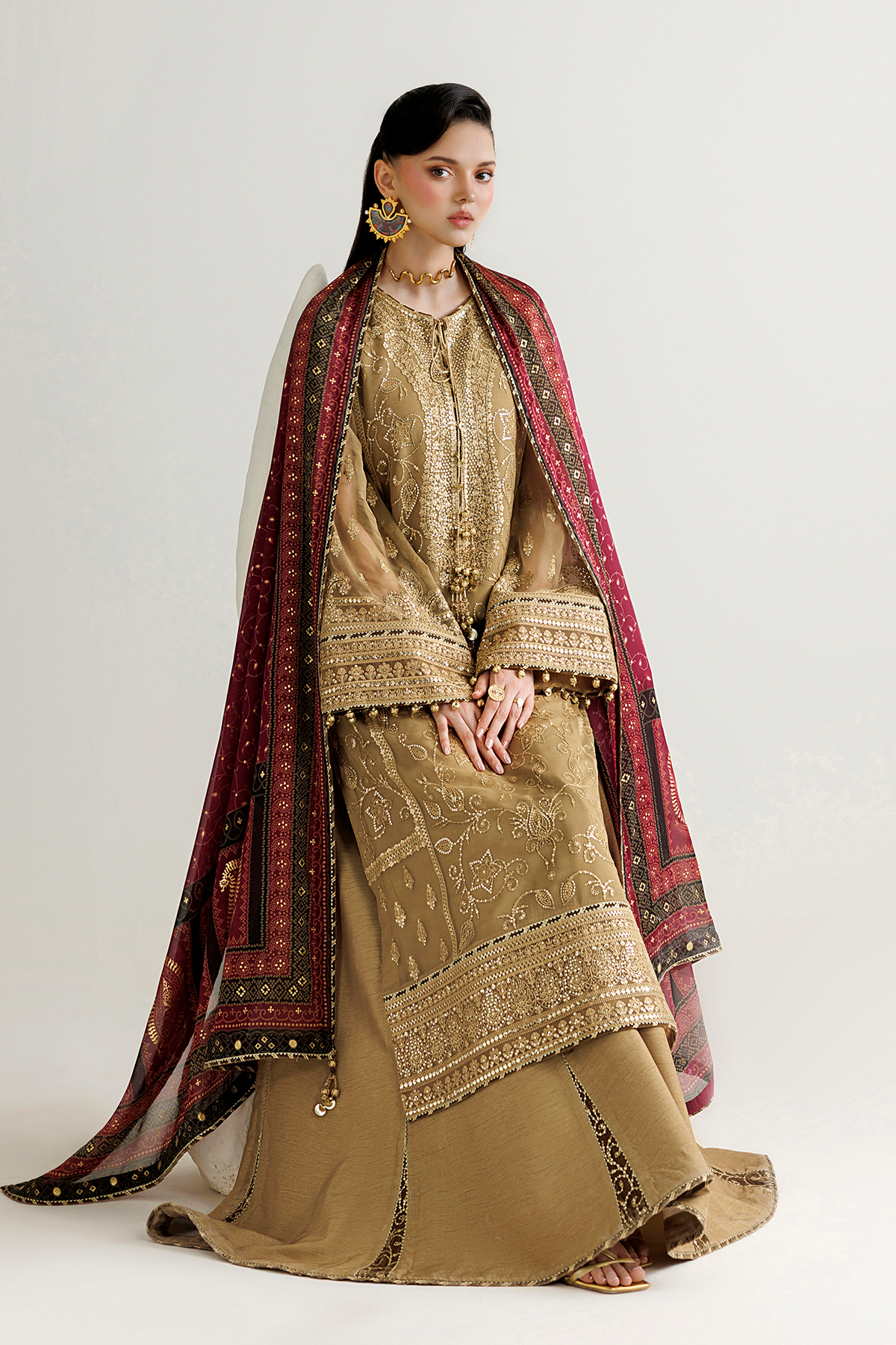 Jazmin EMBROIDERED CHIFFON UC-3136 Mirelle Luxury Formals '26 Pret Pakistani designer outfit look 7