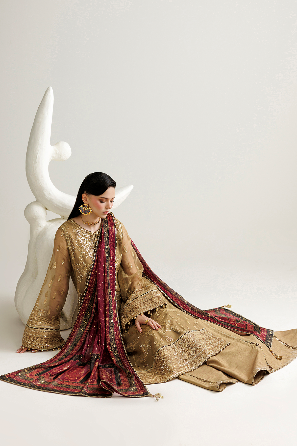 Jazmin EMBROIDERED CHIFFON UC-3136 Mirelle Luxury Formals '26 Pret Pakistani designer outfit look 4
