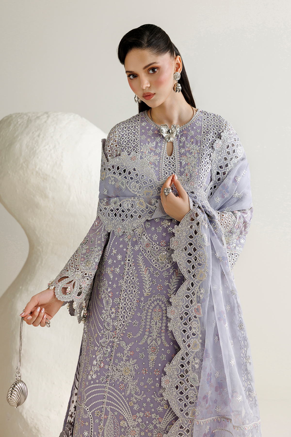 Jazmin EMBROIDERED CHIFFON UC-3145 Mirelle Luxury Formals '26 Pret Pakistani designer outfit look 5