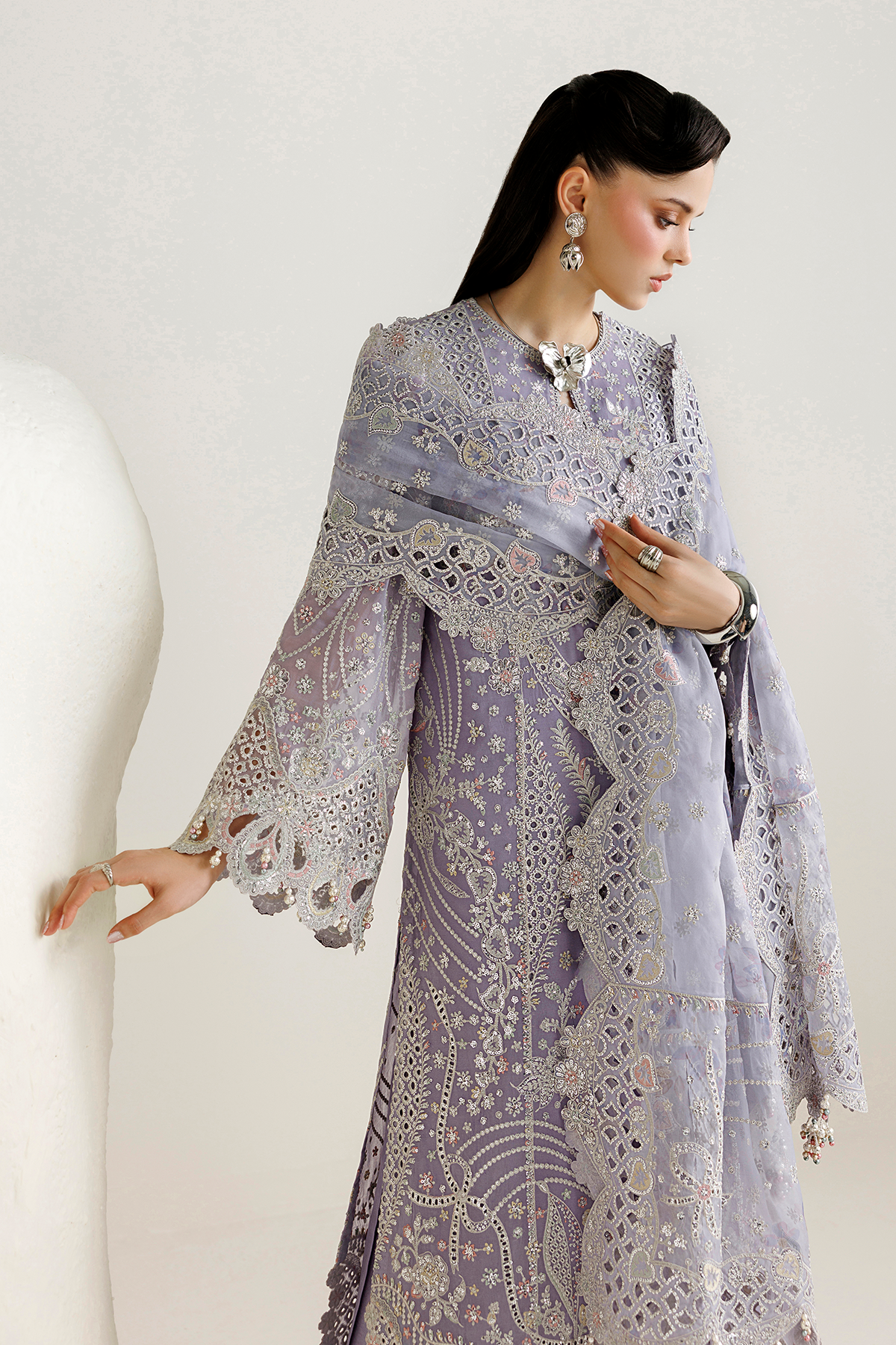 Jazmin EMBROIDERED CHIFFON UC-3145 Mirelle Luxury Formals '26 Pret Pakistani designer outfit look 7