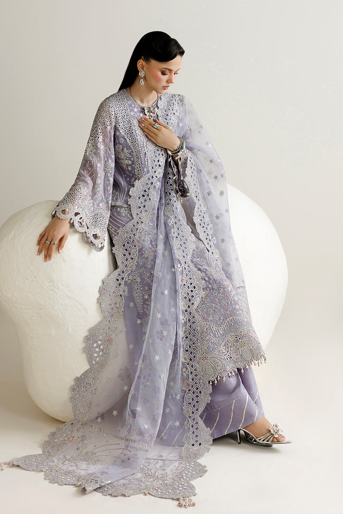 Jazmin EMBROIDERED CHIFFON UC-3145 Mirelle Luxury Formals '26 Pret Pakistani designer outfit look 3