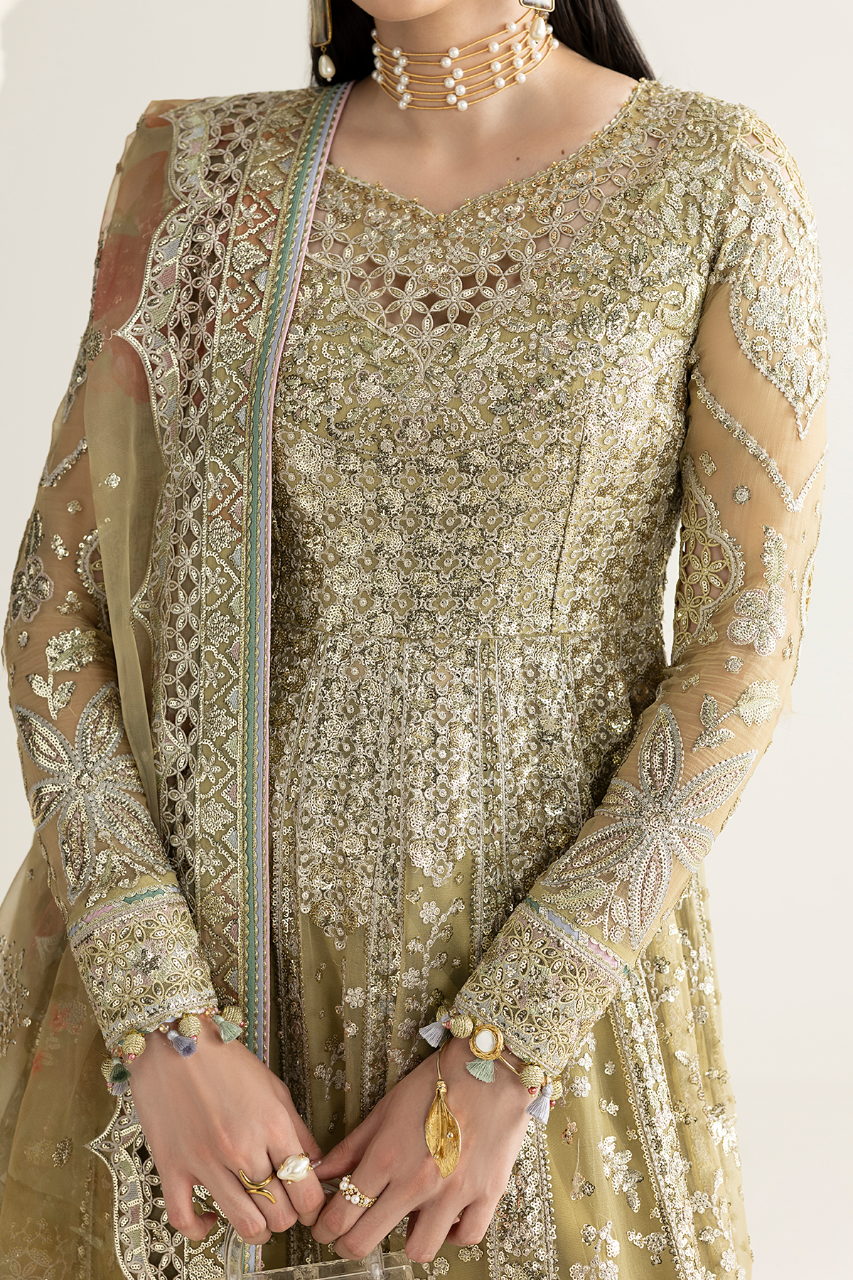 Jazmin EMBROIDERED CHIFFON UC-3140 Mirelle Luxury Formals '26 Pret Pakistani designer outfit look 6