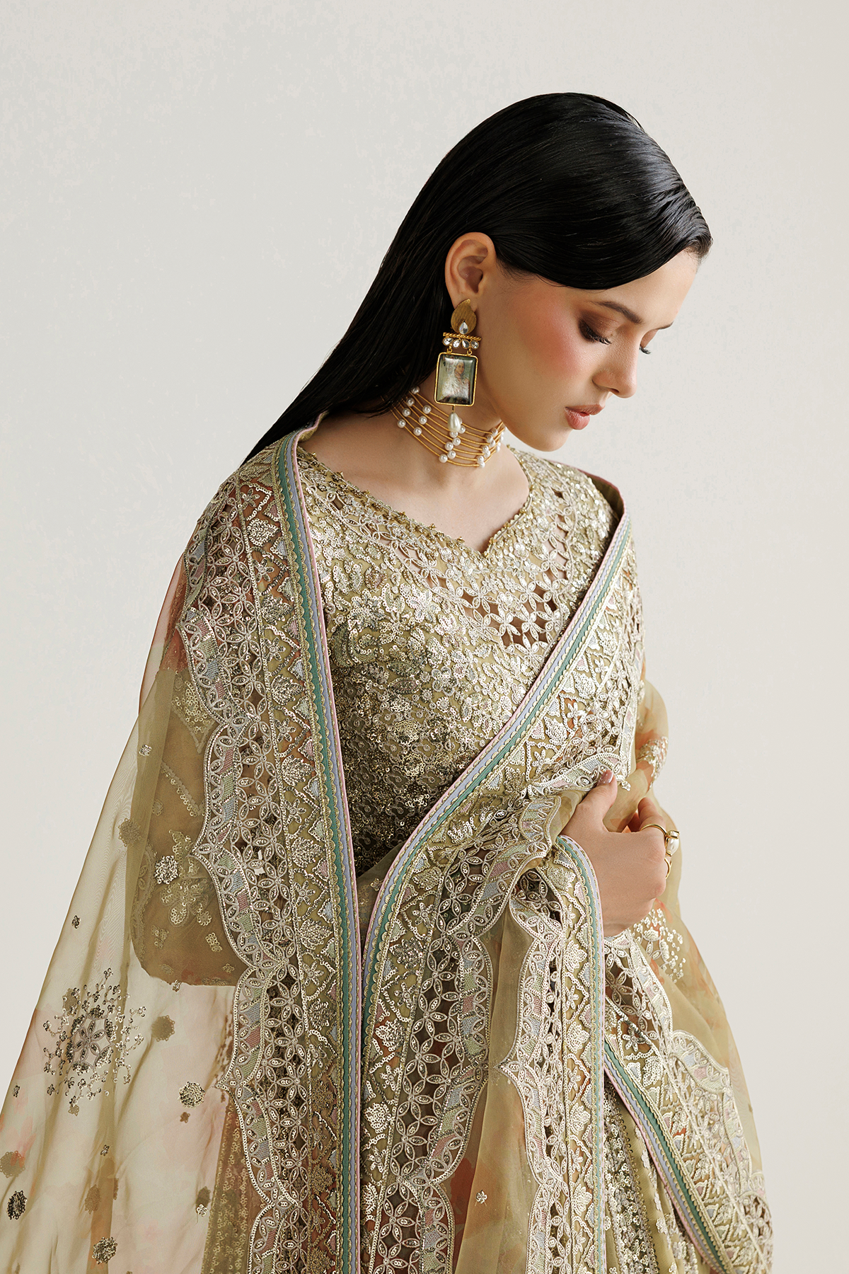 Jazmin EMBROIDERED CHIFFON UC-3140 Mirelle Luxury Formals '26 Pret Pakistani designer outfit look 8
