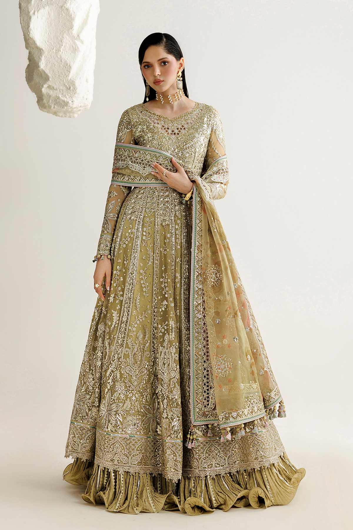 Jazmin EMBROIDERED CHIFFON UC-3140 Mirelle Luxury Formals '26 Pret Pakistani designer outfit look 2