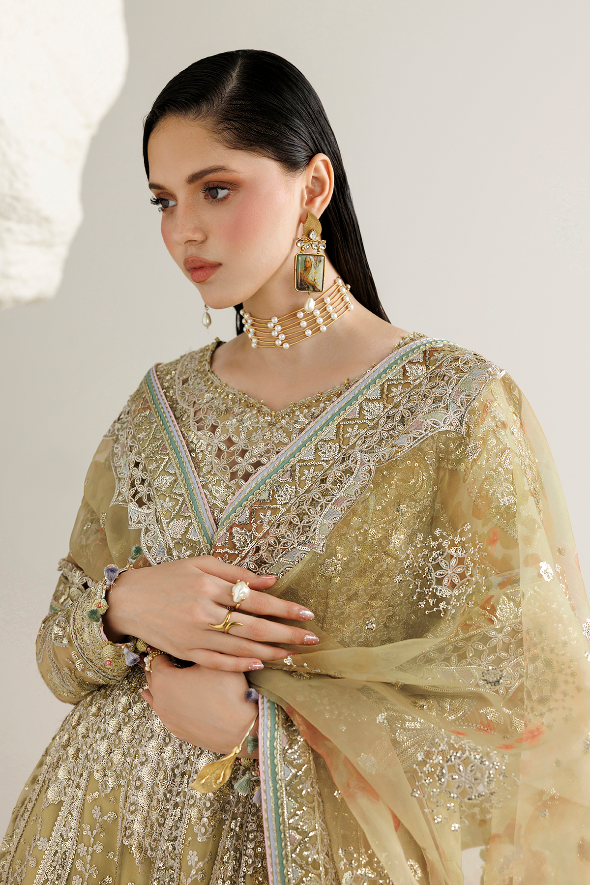 Jazmin EMBROIDERED CHIFFON UC-3140 Mirelle Luxury Formals '26 Pret Pakistani designer outfit look 9