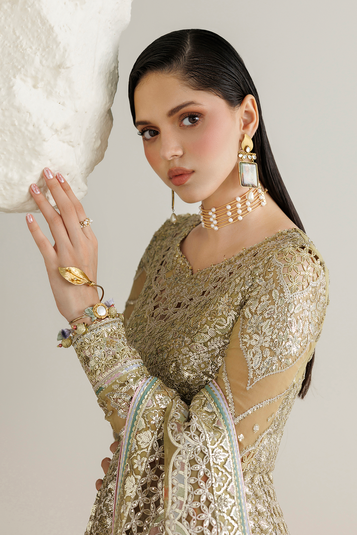 Jazmin EMBROIDERED CHIFFON UC-3140 Mirelle Luxury Formals '26 Pret Pakistani designer outfit look 11