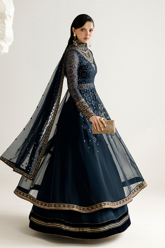 Jazmin EMBROIDERED CHIFFON UC-3144 Mirelle Luxury Formals '26 Pret stitched Pakistani designer outfit look 1