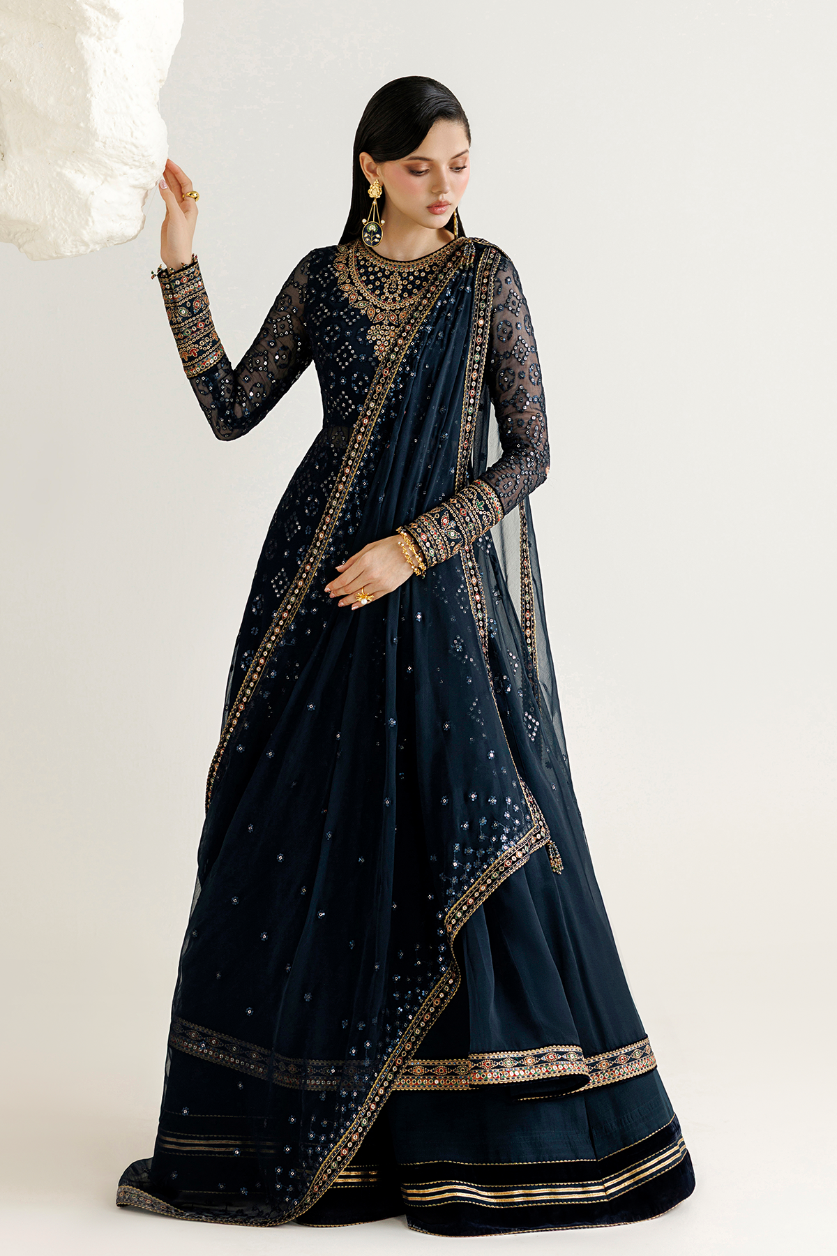 Jazmin EMBROIDERED CHIFFON UC-3144 Mirelle Luxury Formals '26 Pret Pakistani designer outfit look 3
