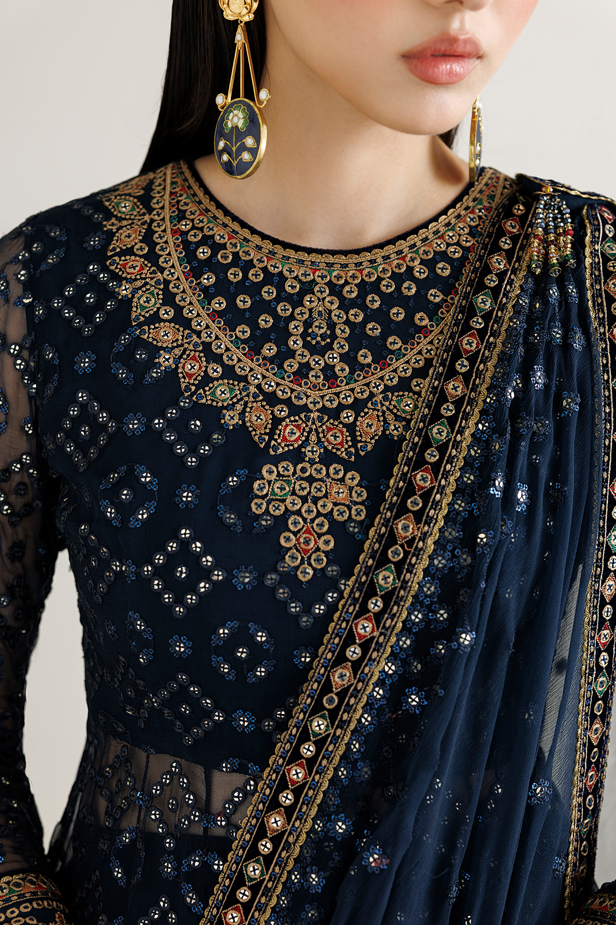 Jazmin EMBROIDERED CHIFFON UC-3144 Mirelle Luxury Formals '26 Pret Pakistani designer outfit look 6