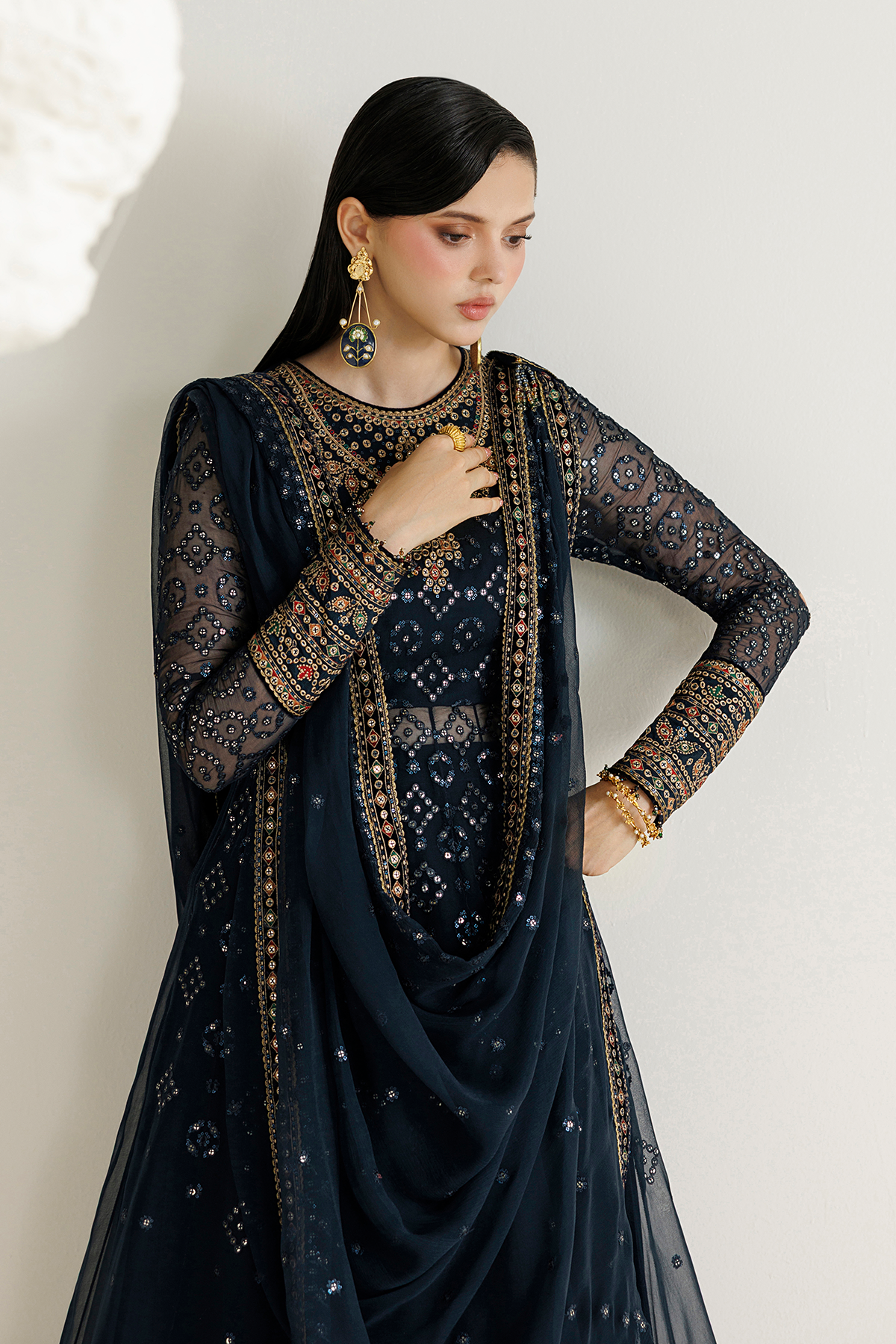 Jazmin EMBROIDERED CHIFFON UC-3144 Mirelle Luxury Formals '26 Pret Pakistani designer outfit look 8