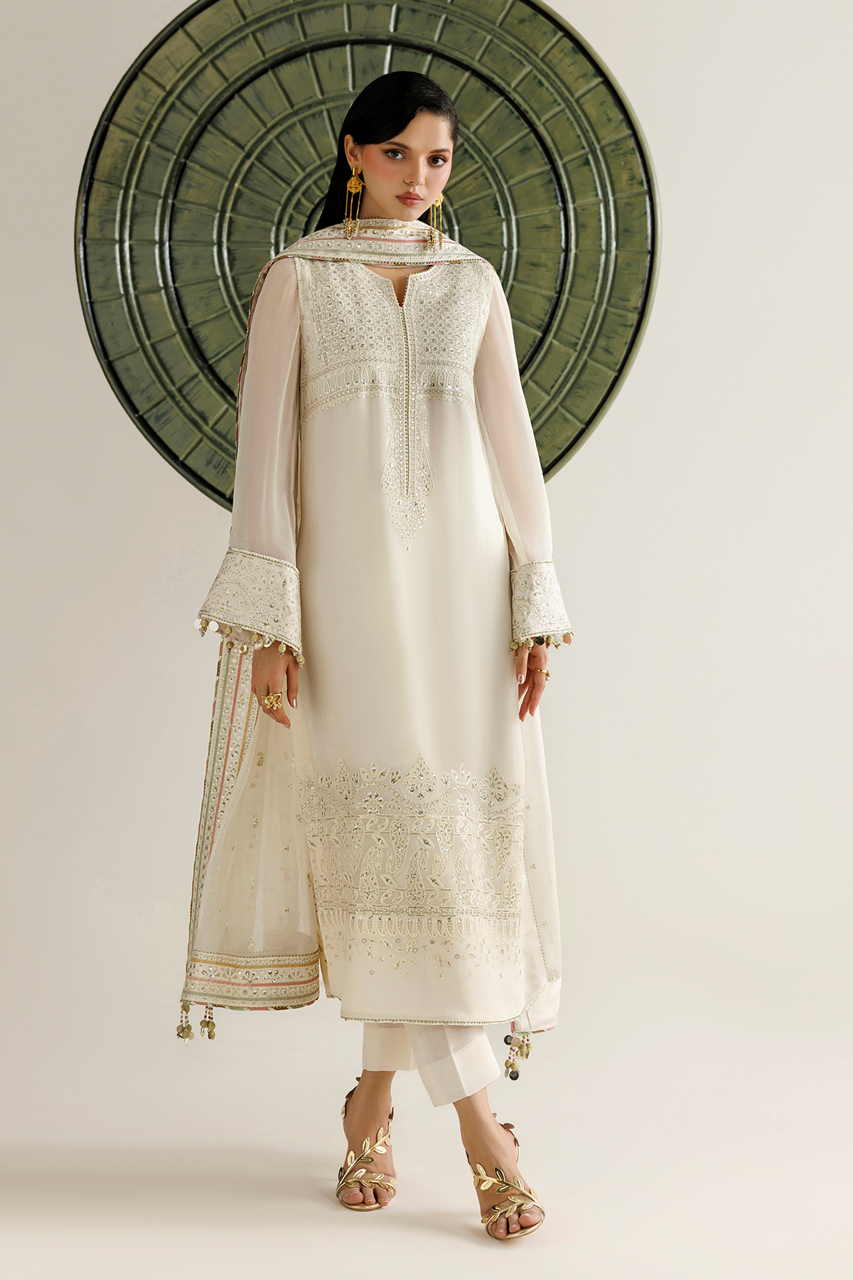 Jazmin EMBROIDERED CHIFFON UC-3135 Mirelle Luxury Formals '26 Pret Pakistani designer outfit look 2