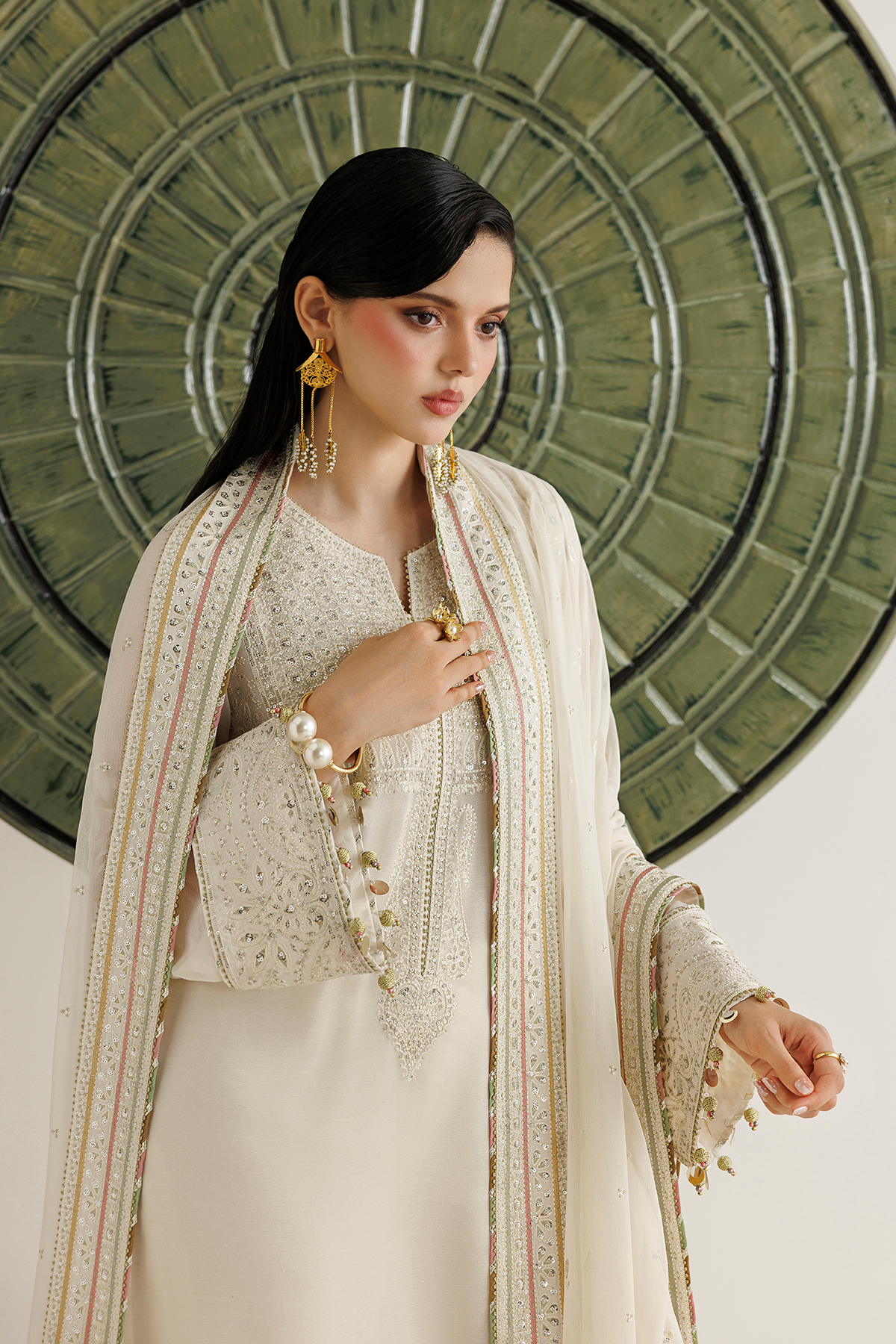 Jazmin EMBROIDERED CHIFFON UC-3135 Mirelle Luxury Formals '26 Pret Pakistani designer outfit look 8