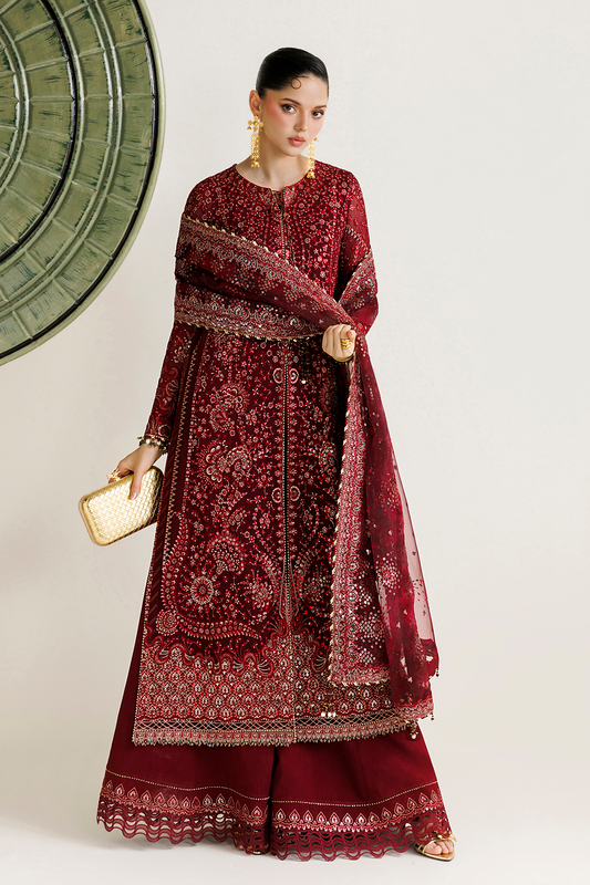 Jazmin EMBROIDERED CHIFFON UC-3143 Mirelle Luxury Formals '26 Pret stitched Pakistani designer outfit look 1