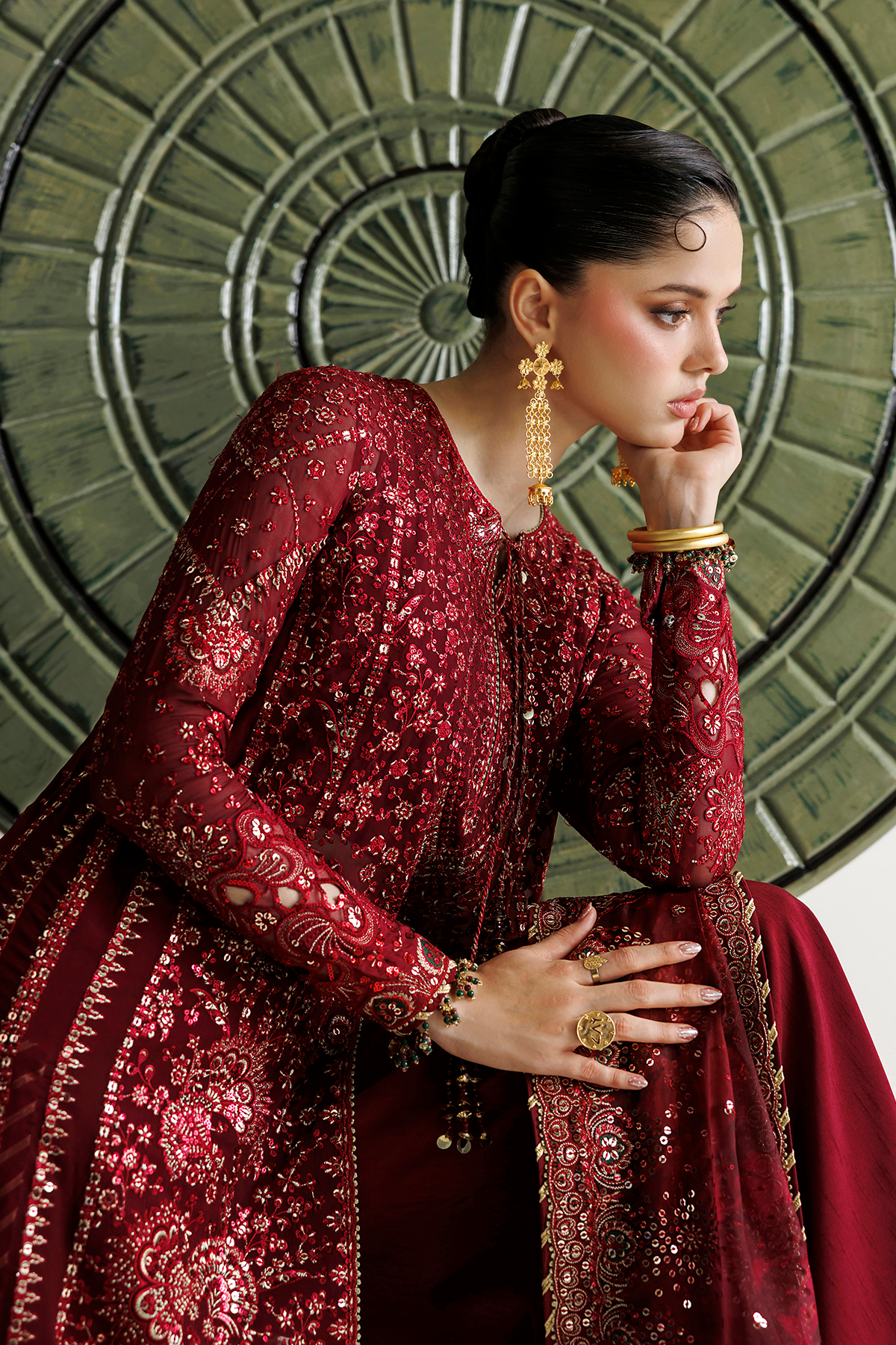Jazmin EMBROIDERED CHIFFON UC-3143 Mirelle Luxury Formals '26 Pret Pakistani designer outfit look 8