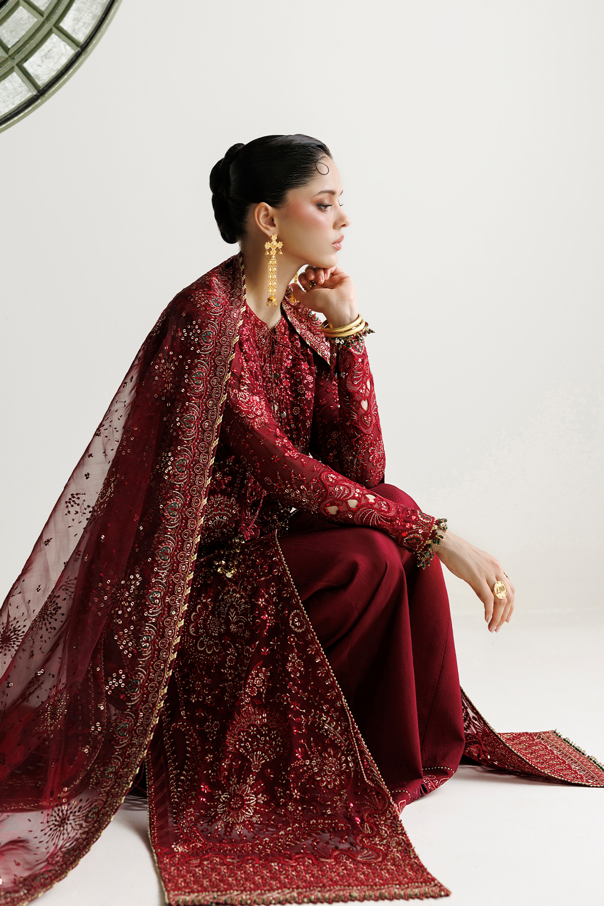 Jazmin EMBROIDERED CHIFFON UC-3143 Mirelle Luxury Formals '26 Pret Pakistani designer outfit look 6