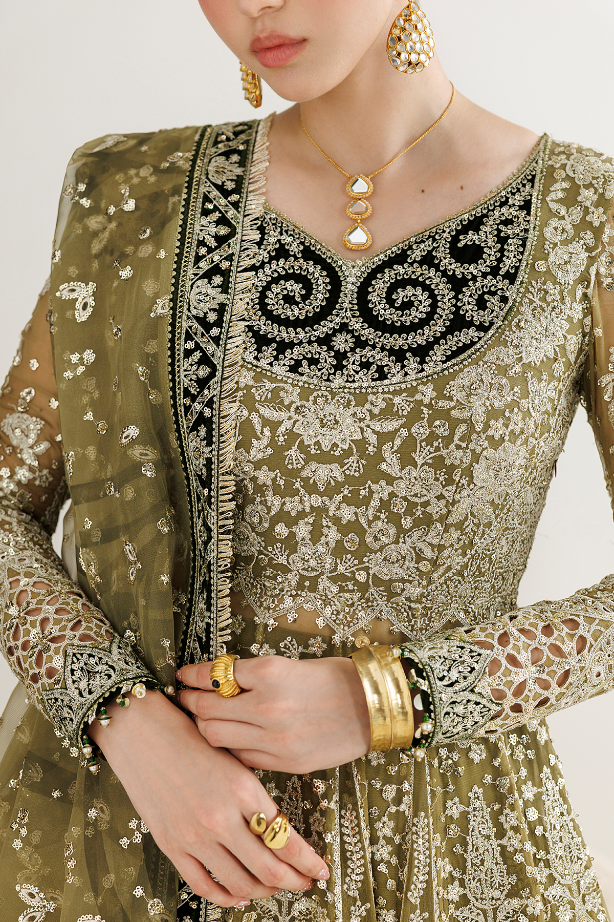 Jazmin EMBROIDERED CHIFFON UC-3141 Mirelle Luxury Formals '26 Pret Pakistani designer outfit look 10