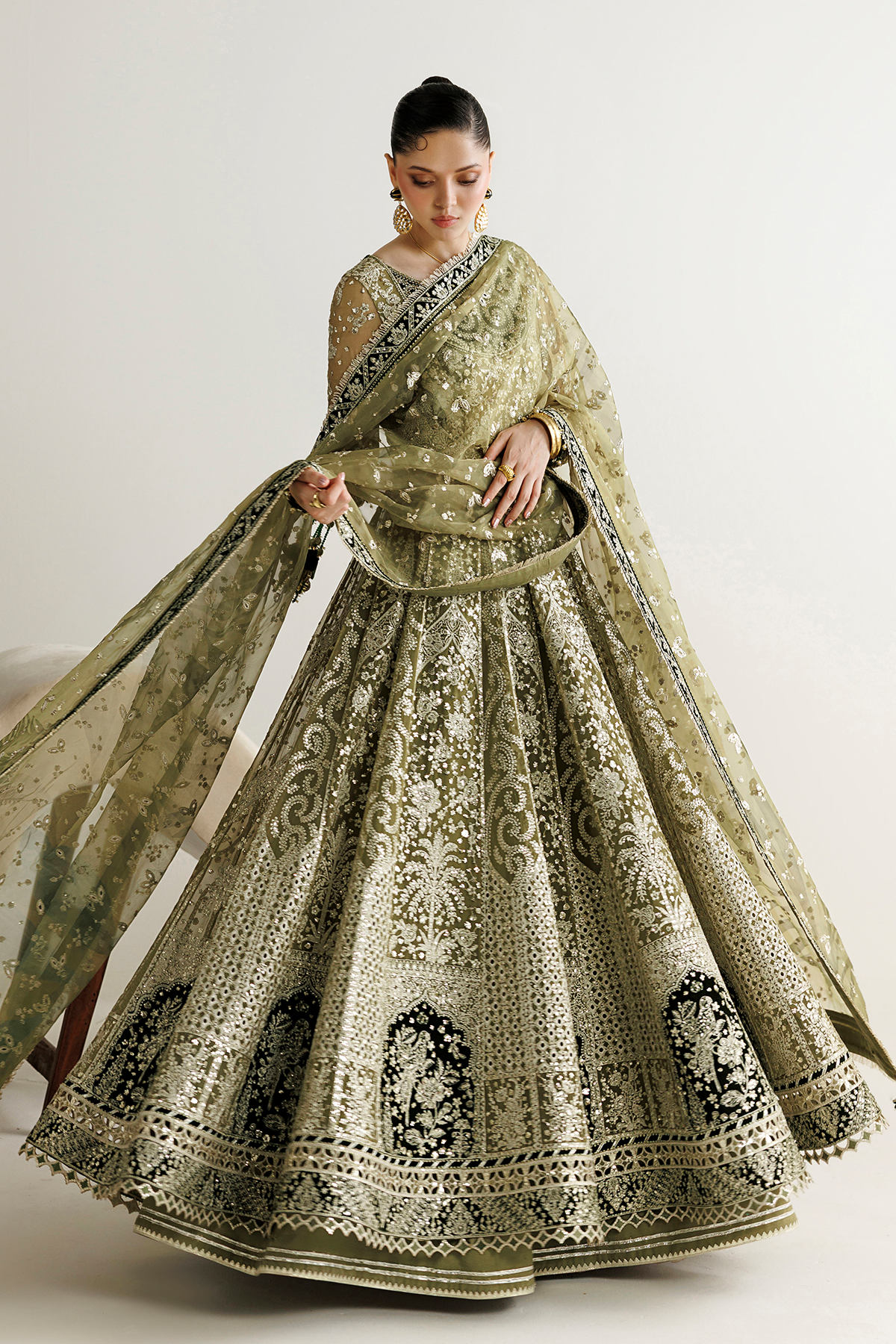 Jazmin EMBROIDERED CHIFFON UC-3141 Mirelle Luxury Formals '26 Pret Pakistani designer outfit look 2